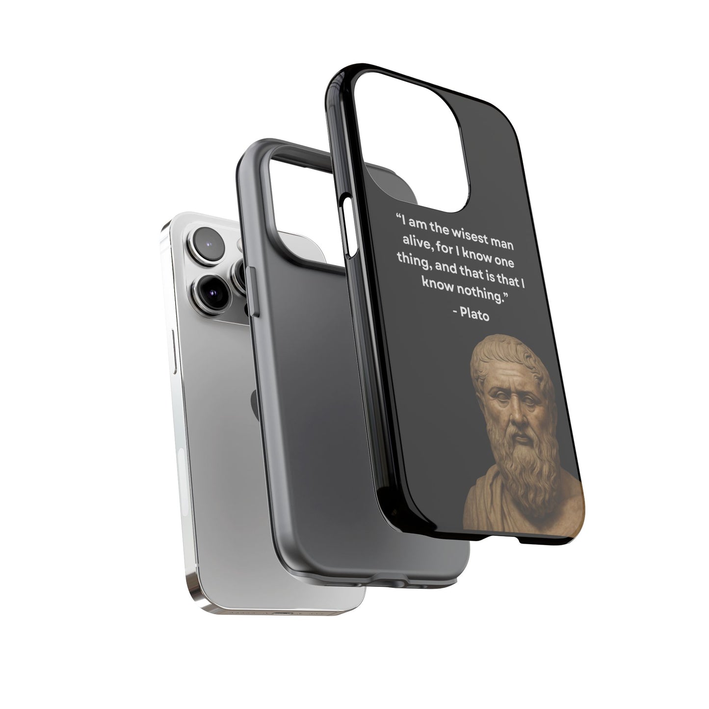 "Know Nothing, Own Wisdom" – Plato Tough Phone Case