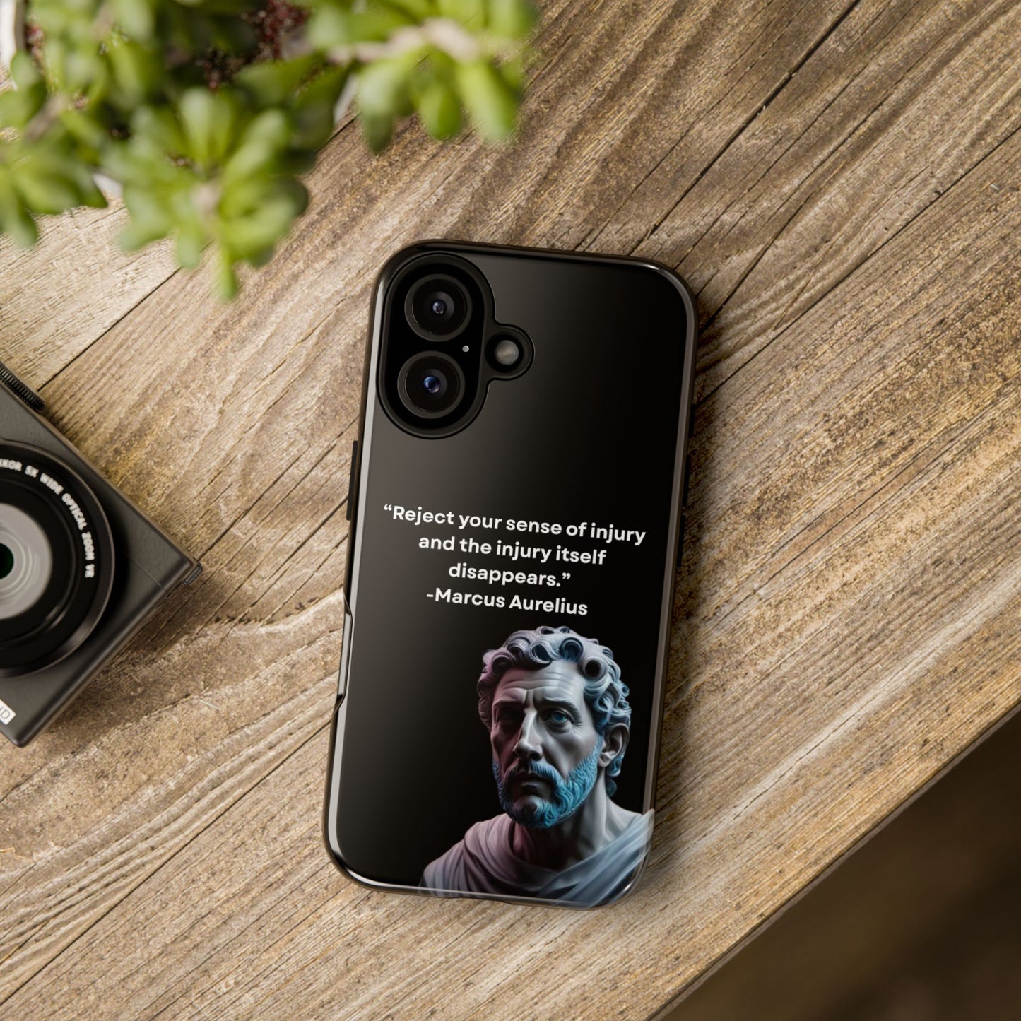 “Strength Within” – Marcus Aurelius Quote Tough Phone Case