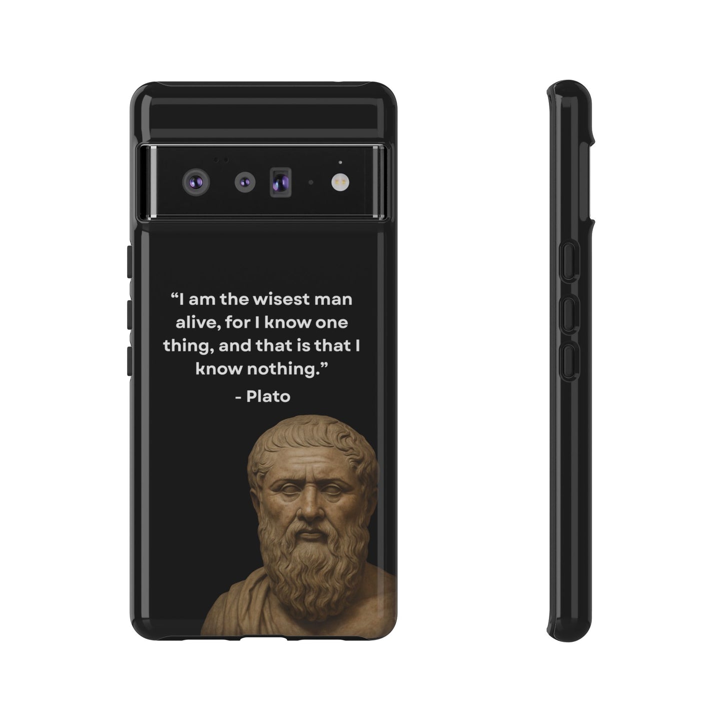 "Know Nothing, Own Wisdom" – Plato Tough Phone Case
