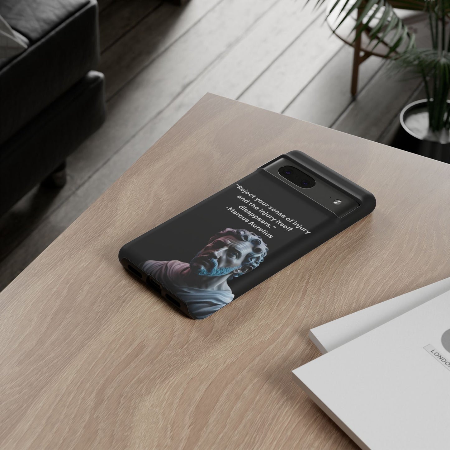 “Strength Within” – Marcus Aurelius Quote Tough Phone Case