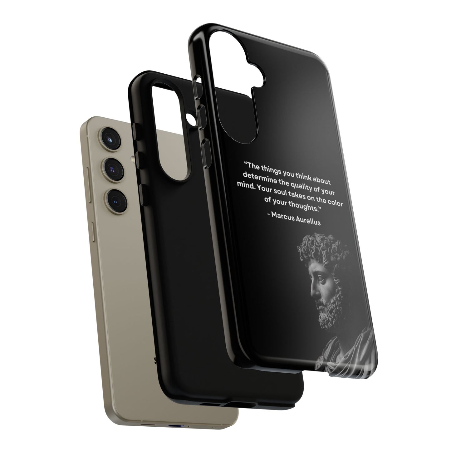 “Color of Thought” – Marcus Aurelius Quote Tough Phone Case