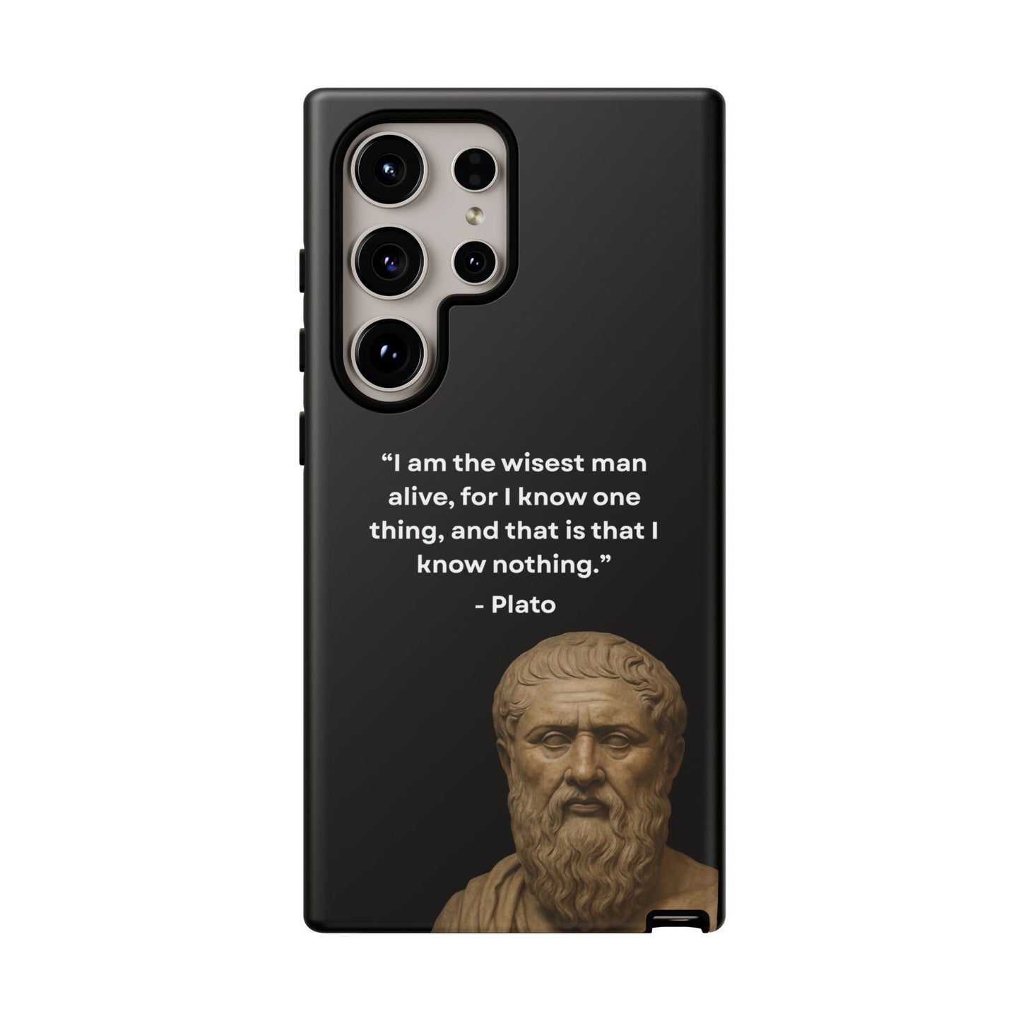 "Know Nothing, Own Wisdom" – Plato Tough Phone Case
