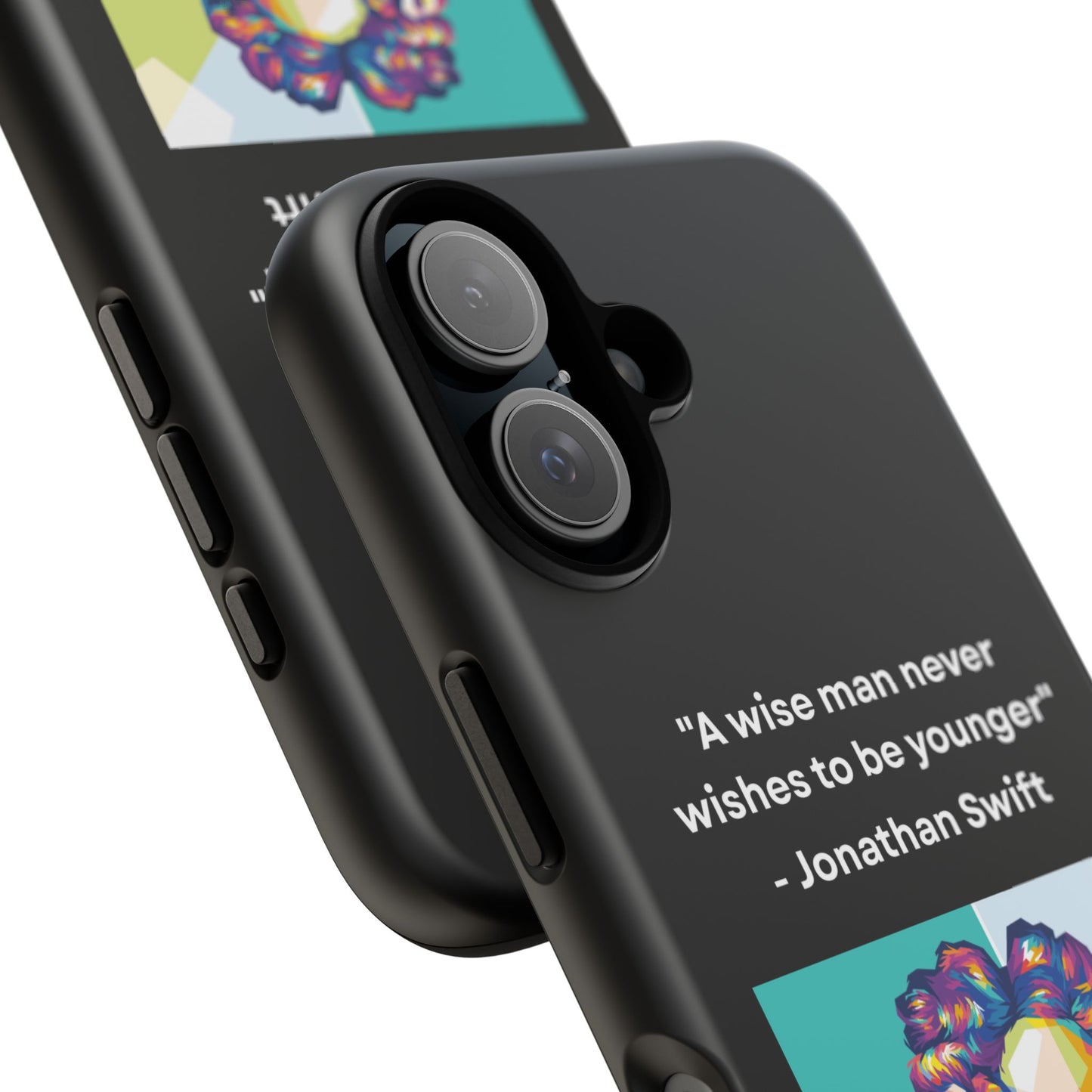 “Wisdom Over Youth” – Jonathan Swift Quote Tough Phone Case