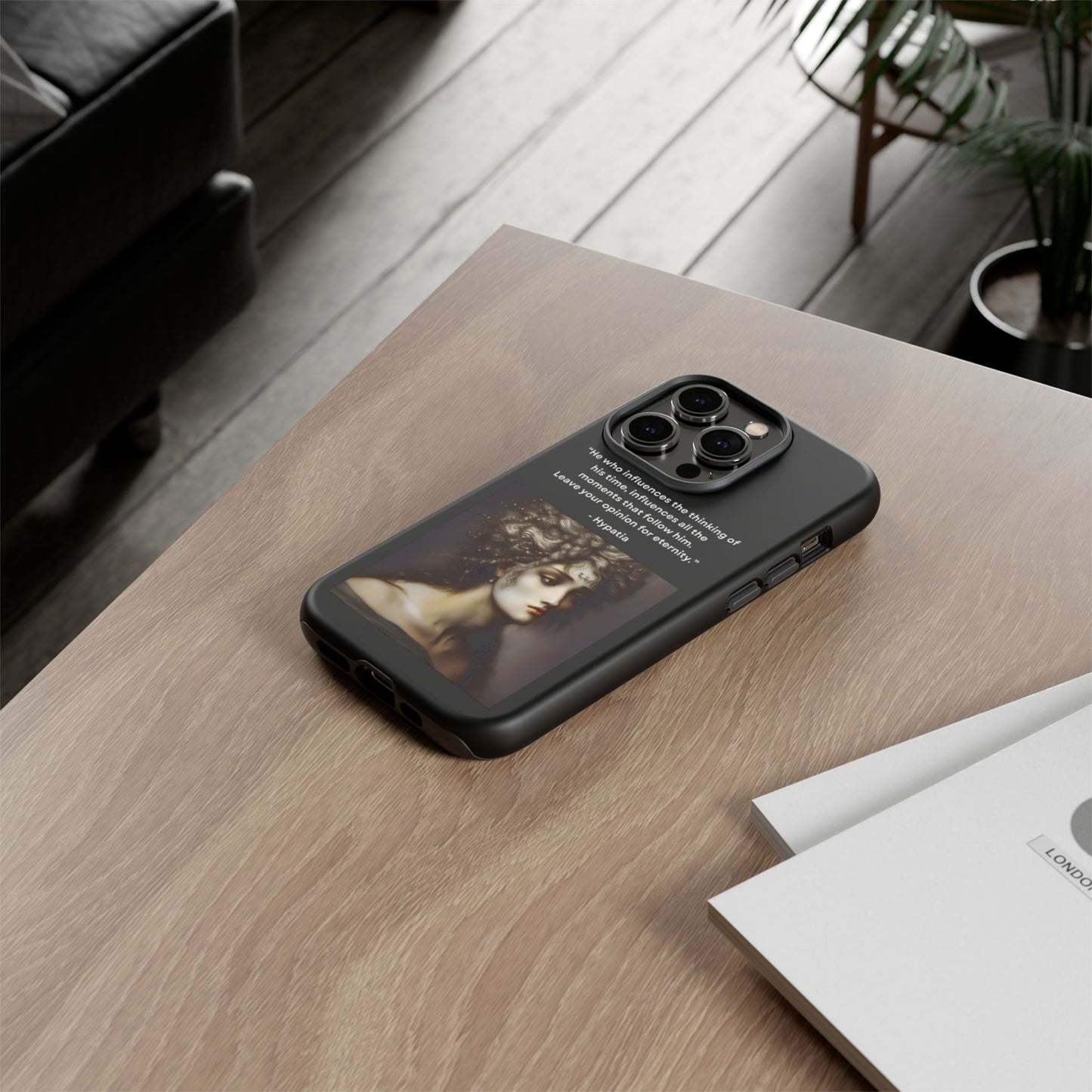 “Leave Your Mark” – Hypatia Quote Tough Phone Case
