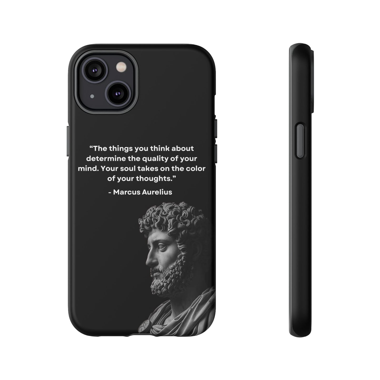 “Color of Thought” – Marcus Aurelius Quote Tough Phone Case