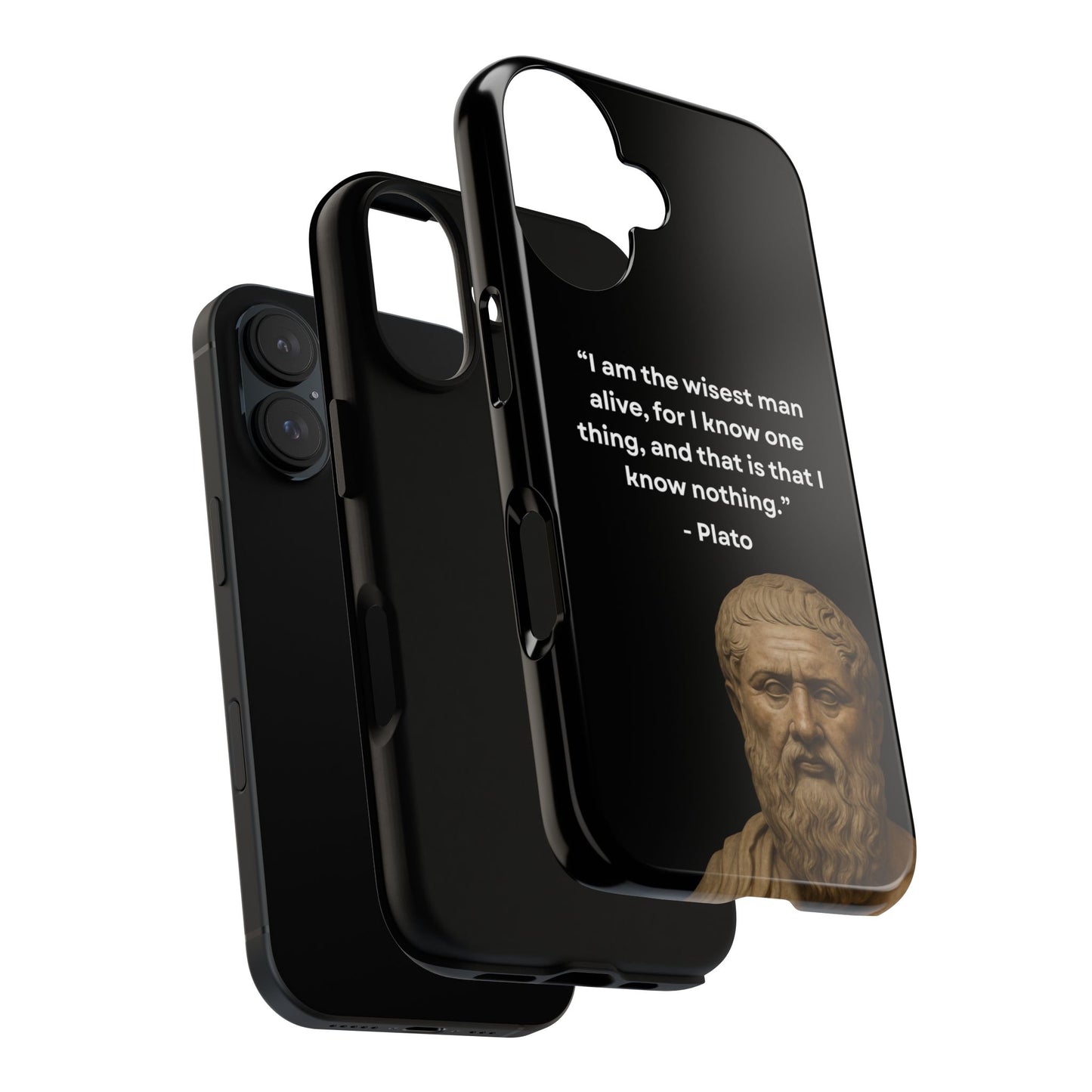 "Know Nothing, Own Wisdom" – Plato Tough Phone Case