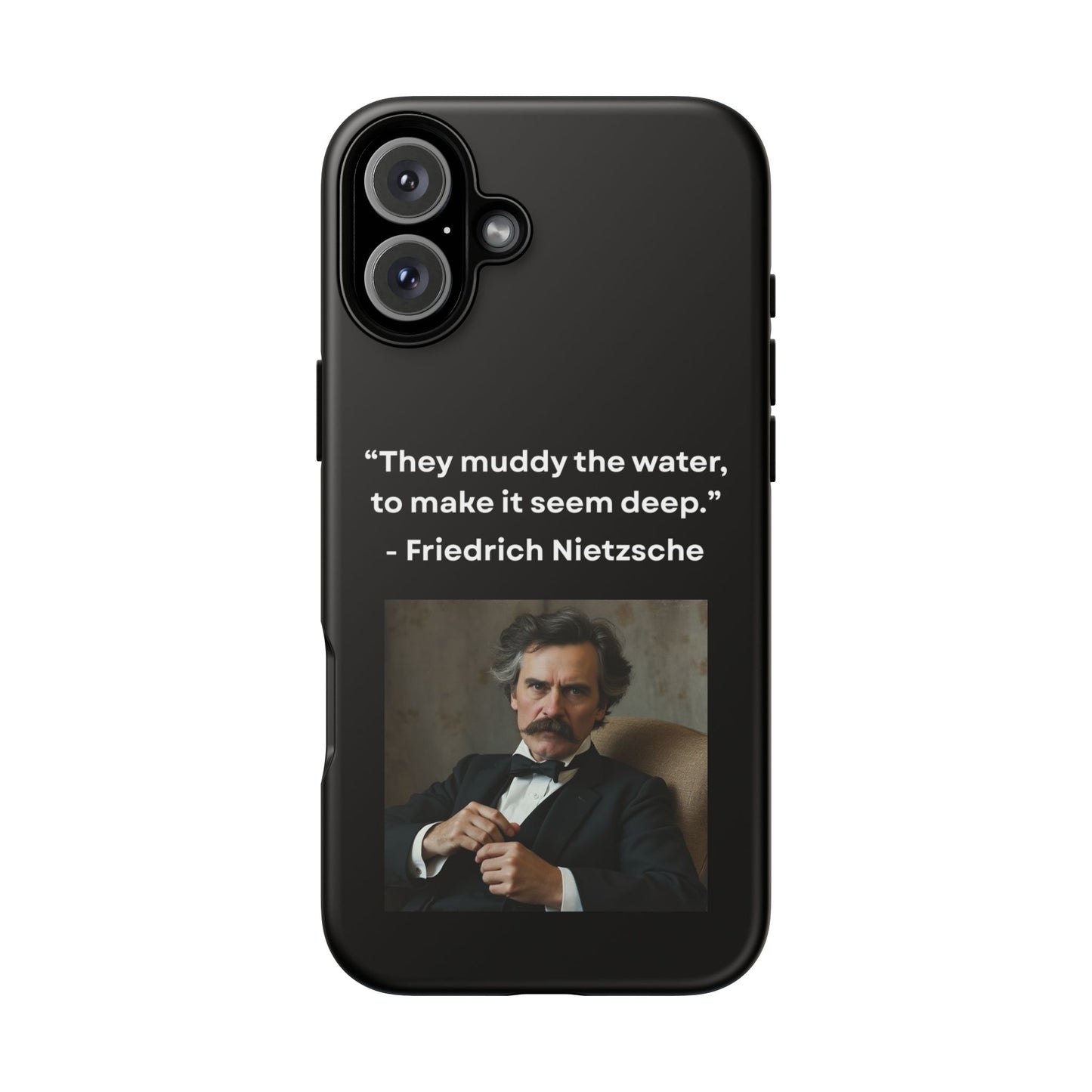 “False Depth” – Friedrich Nietzsche Quote Tough Phone Case
