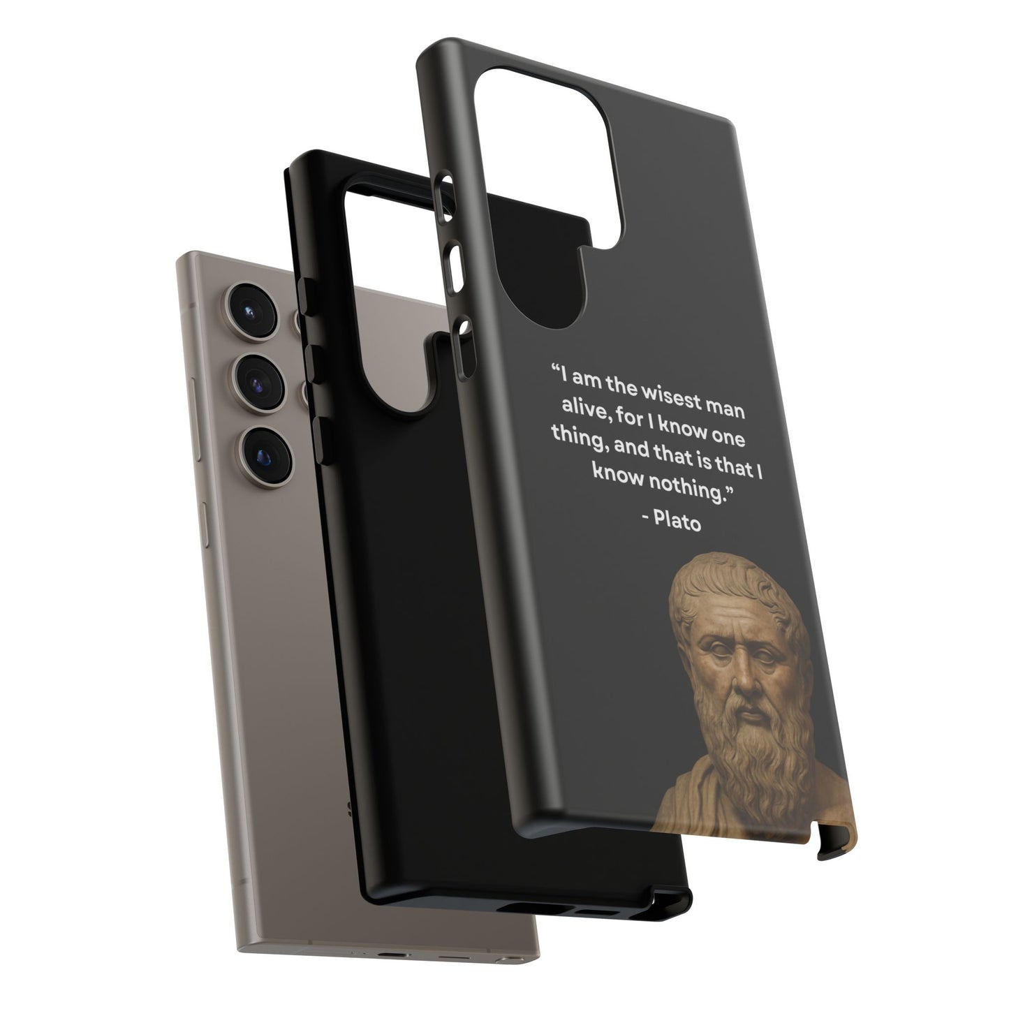 "Know Nothing, Own Wisdom" – Plato Tough Phone Case