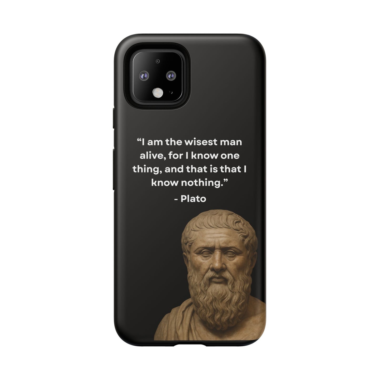 "Know Nothing, Own Wisdom" – Plato Tough Phone Case