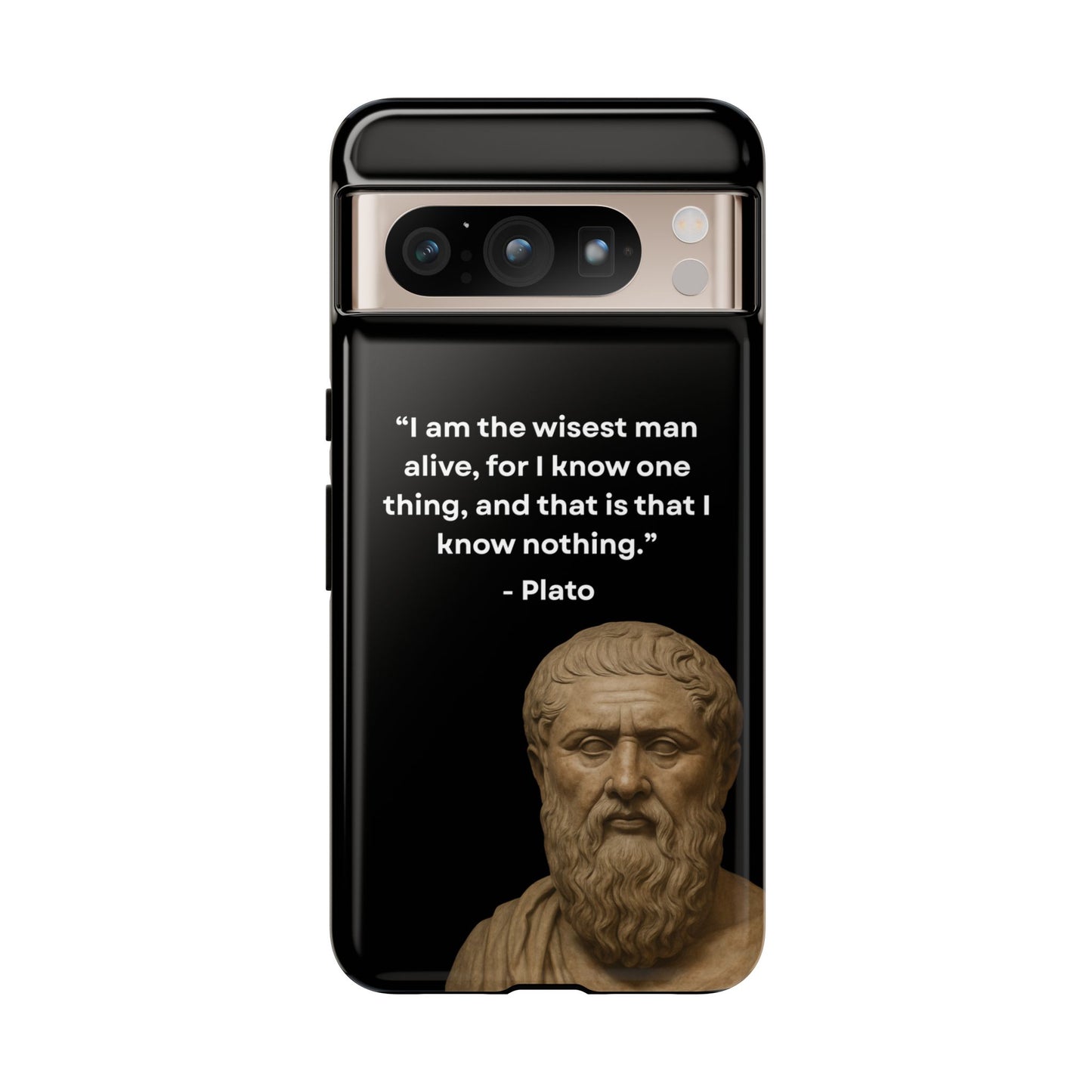 "Know Nothing, Own Wisdom" – Plato Tough Phone Case