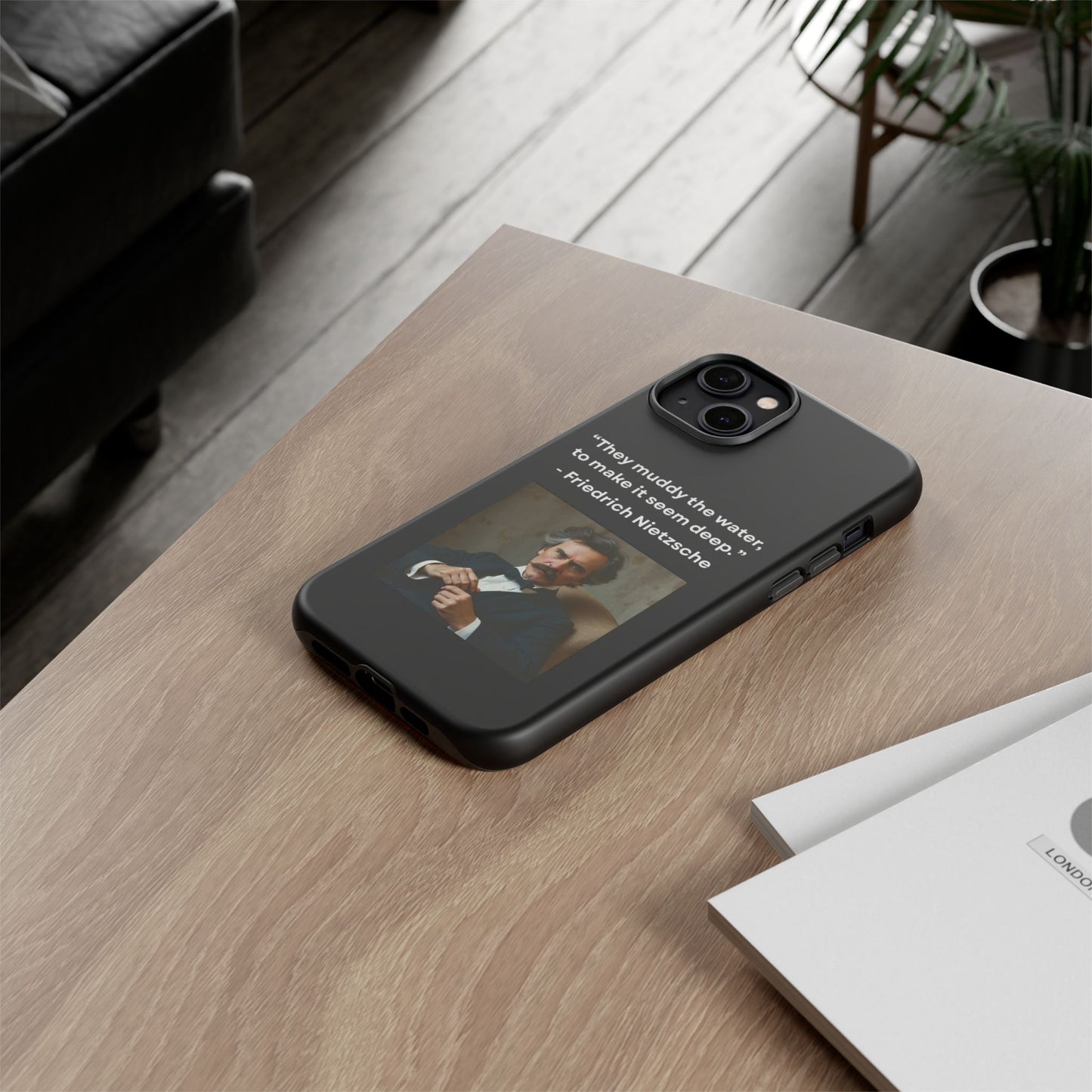 “False Depth” – Friedrich Nietzsche Quote Tough Phone Case