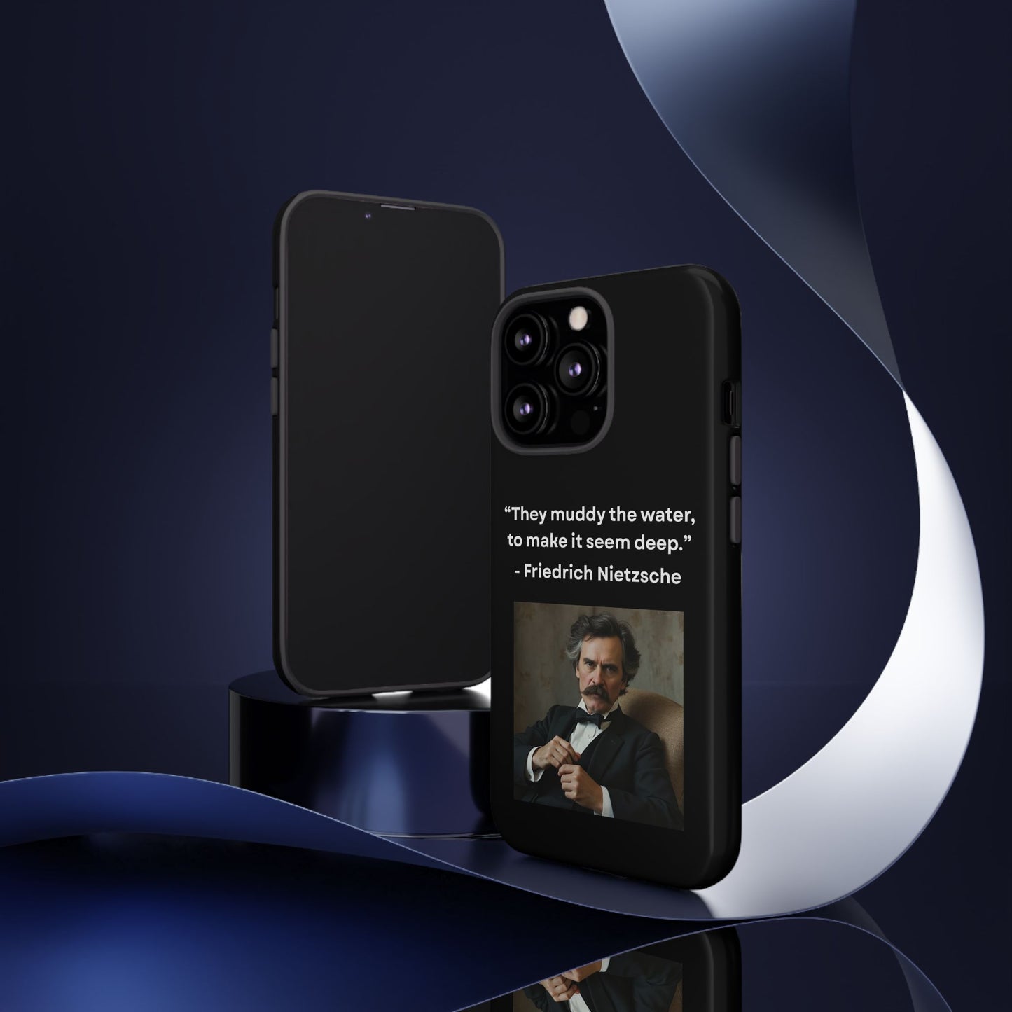 “False Depth” – Friedrich Nietzsche Quote Tough Phone Case
