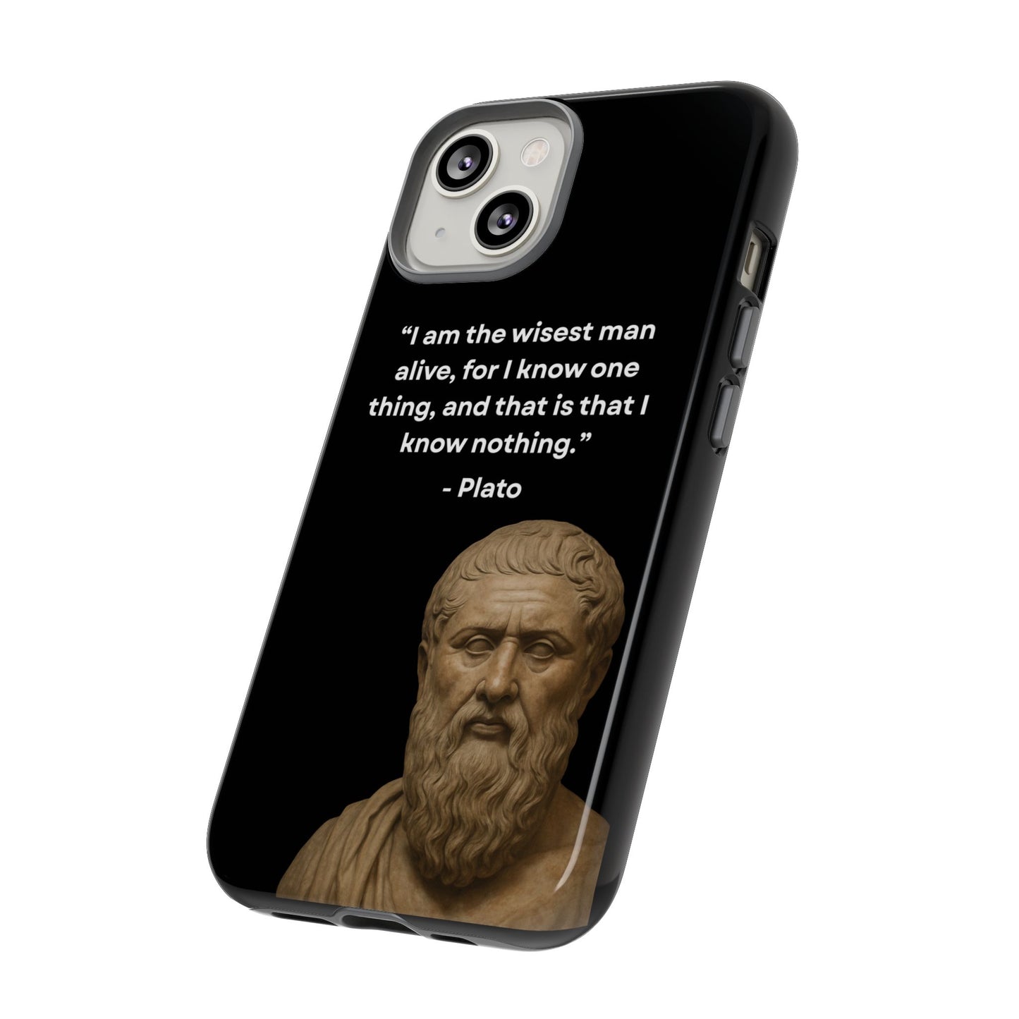"Know Nothing, Own Wisdom" – Plato Tough Phone Case