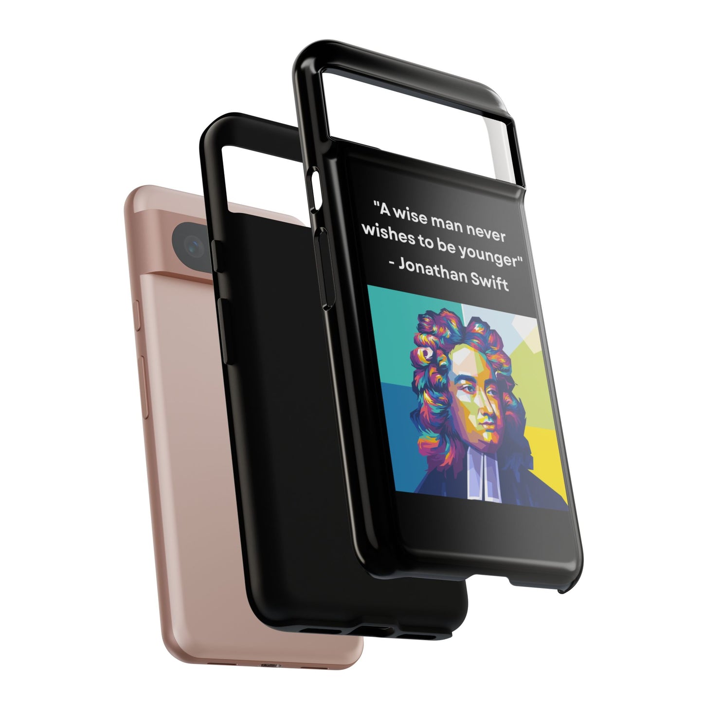 “Wisdom Over Youth” – Jonathan Swift Quote Tough Phone Case