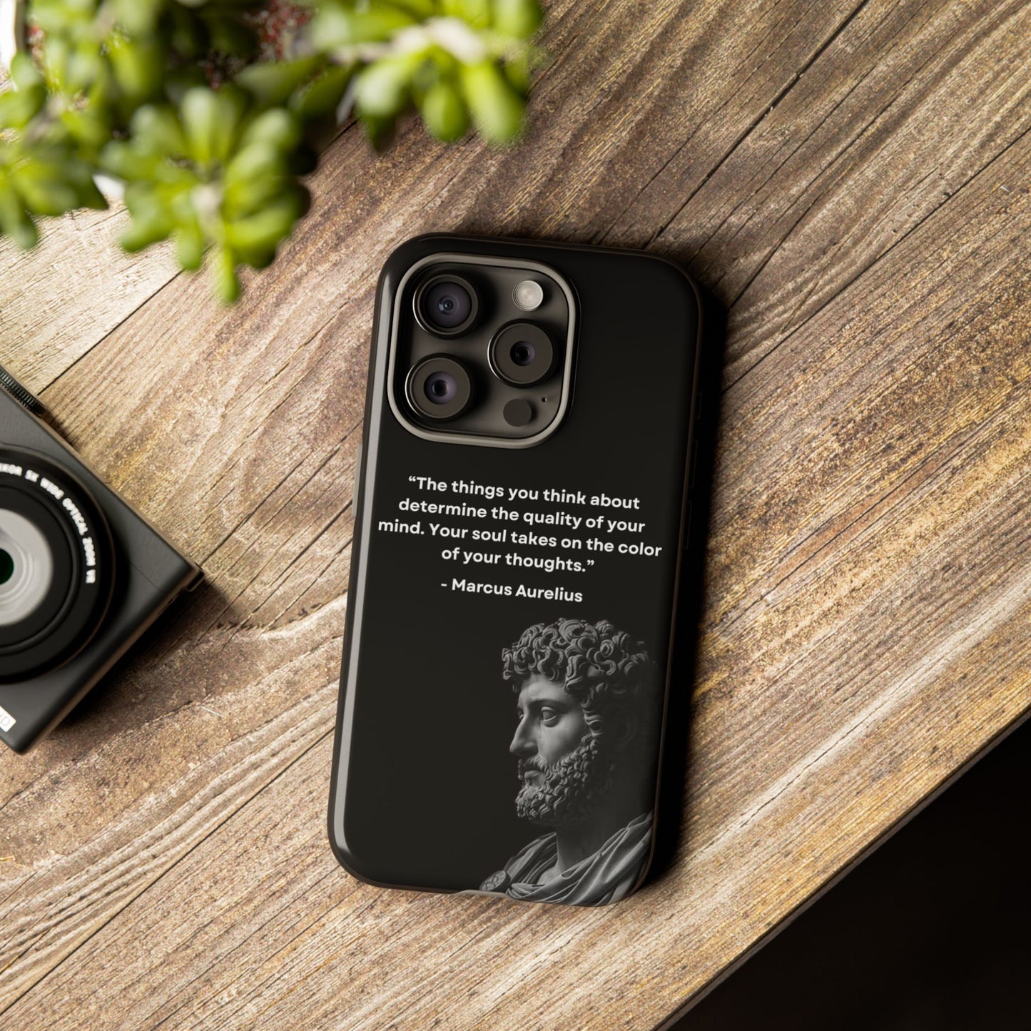 “Color of Thought” – Marcus Aurelius Quote Tough Phone Case