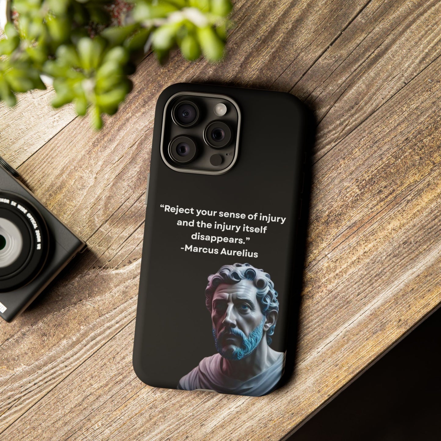“Strength Within” – Marcus Aurelius Quote Tough Phone Case