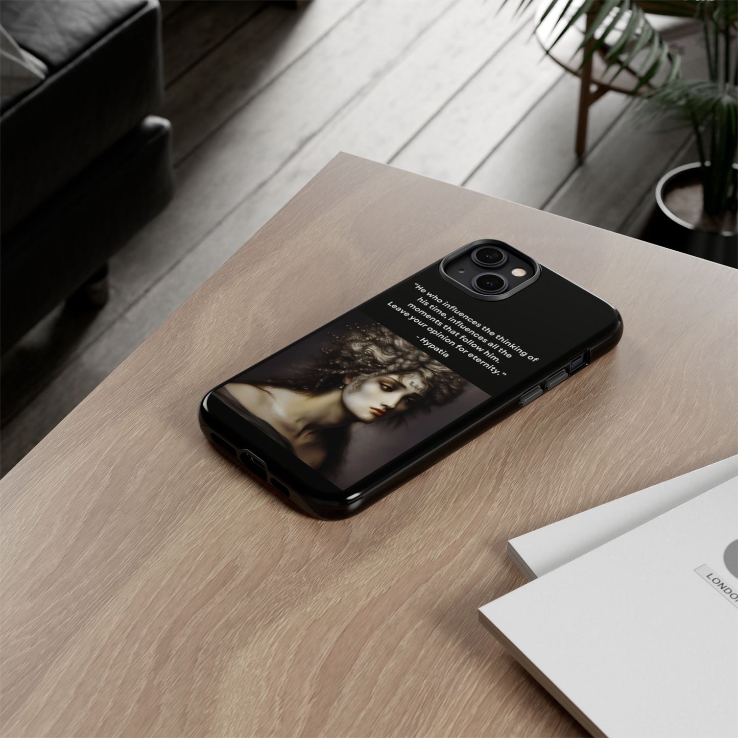 “Leave Your Mark” – Hypatia Quote Tough Phone Case