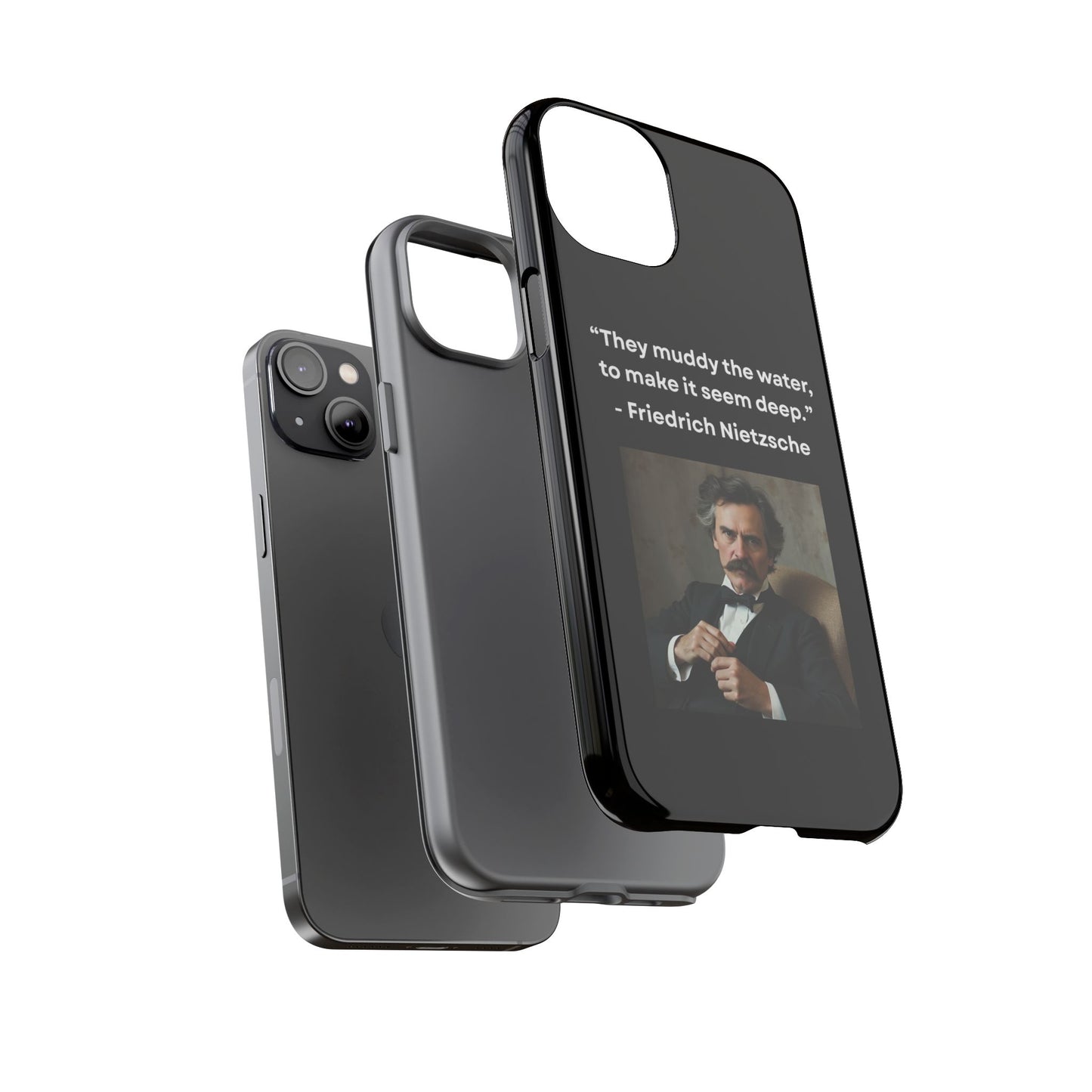 “False Depth” – Friedrich Nietzsche Quote Tough Phone Case