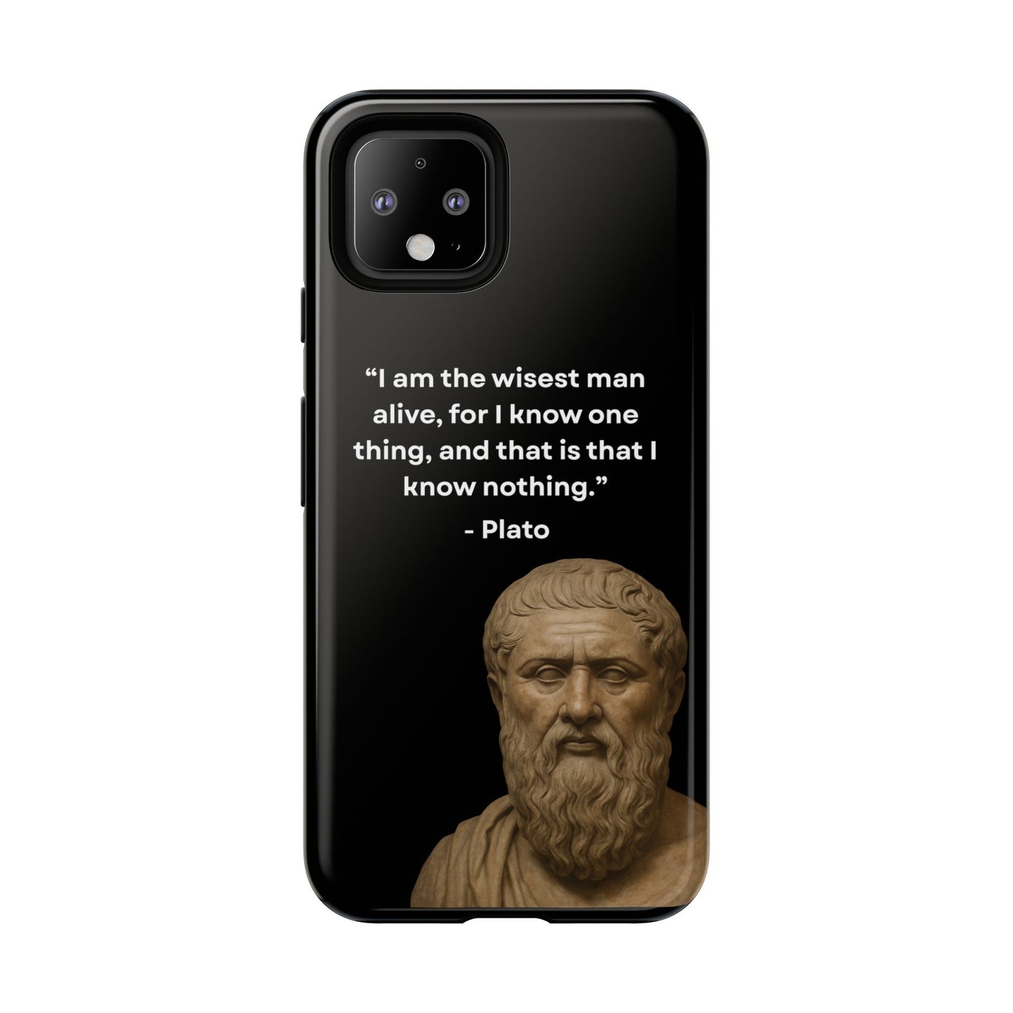 "Know Nothing, Own Wisdom" – Plato Tough Phone Case