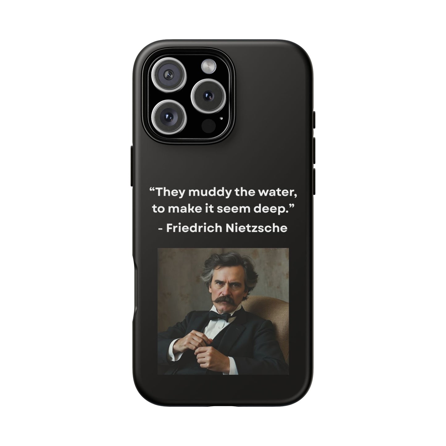 “False Depth” – Friedrich Nietzsche Quote Tough Phone Case