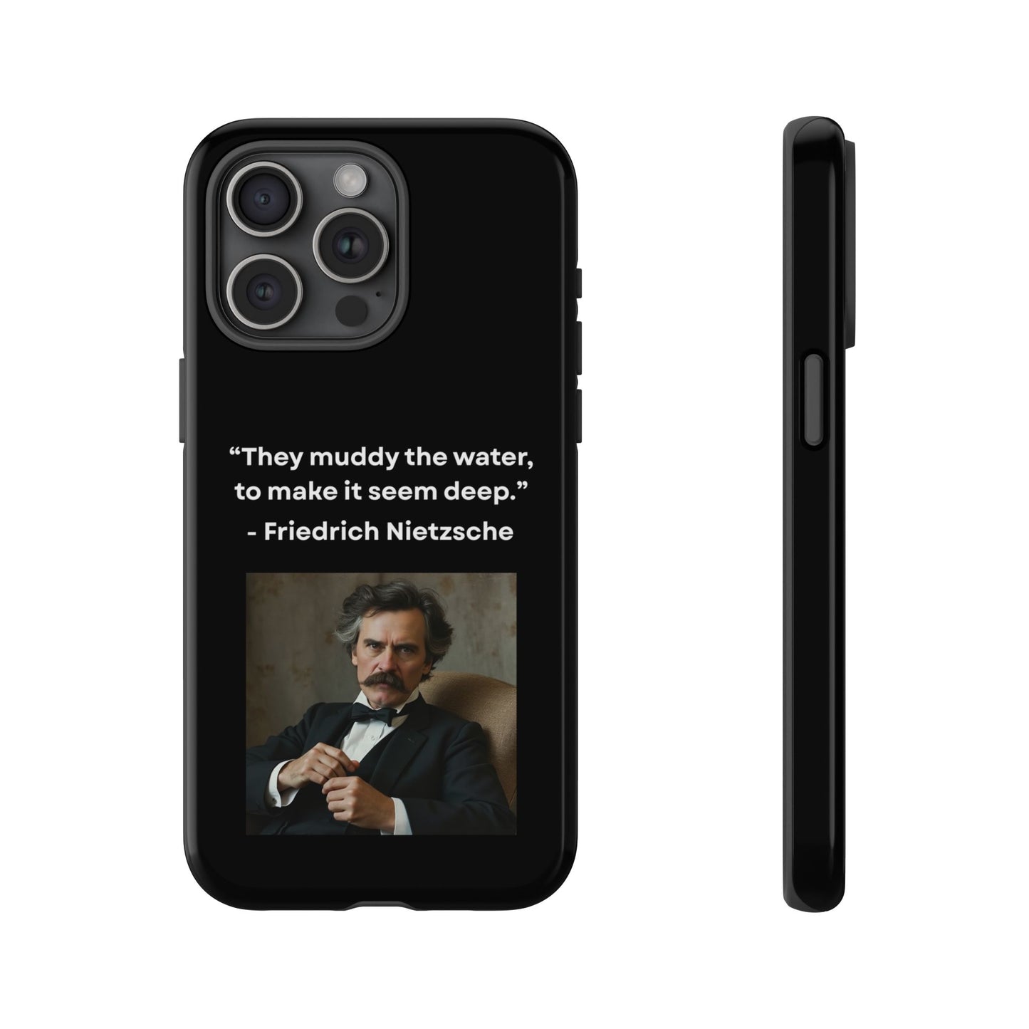 “False Depth” – Friedrich Nietzsche Quote Tough Phone Case