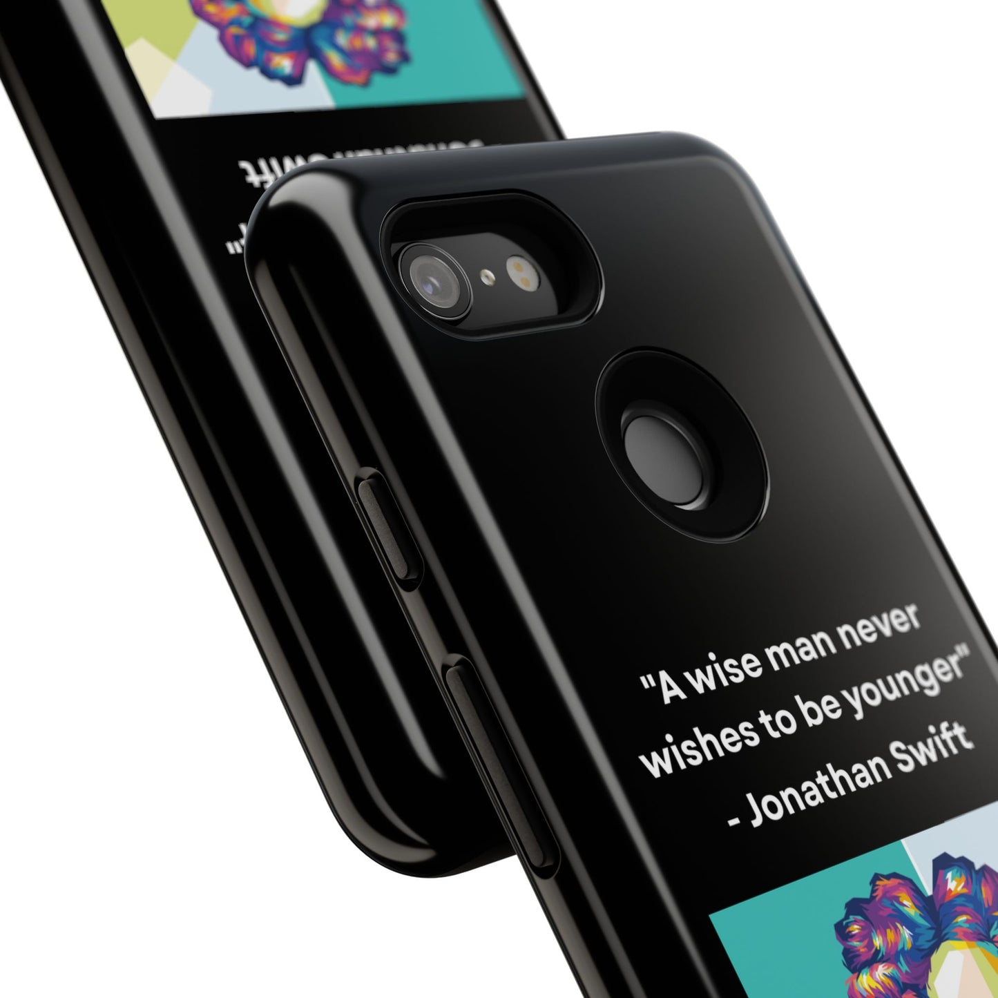 “Wisdom Over Youth” – Jonathan Swift Quote Tough Phone Case