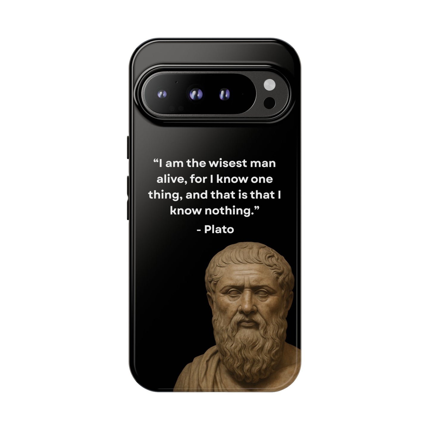 "Know Nothing, Own Wisdom" – Plato Tough Phone Case
