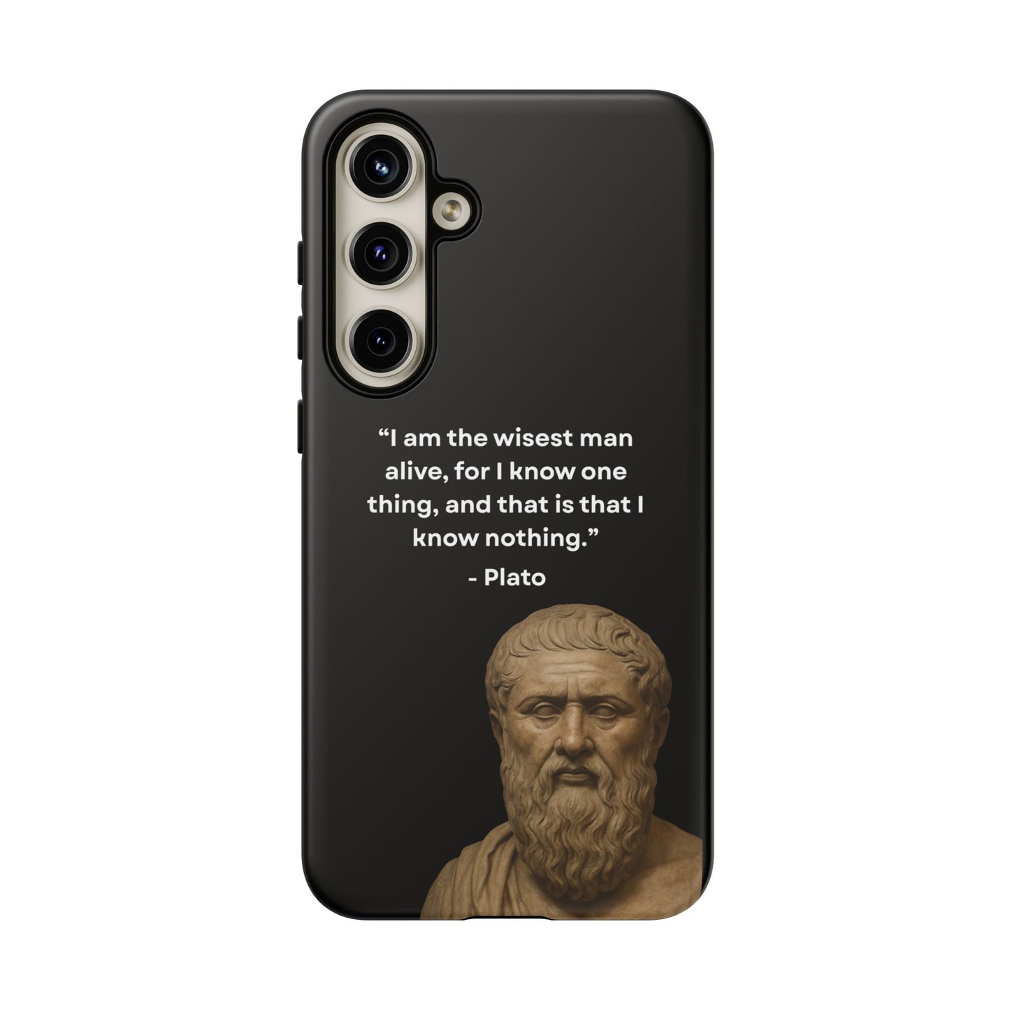 "Know Nothing, Own Wisdom" – Plato Tough Phone Case