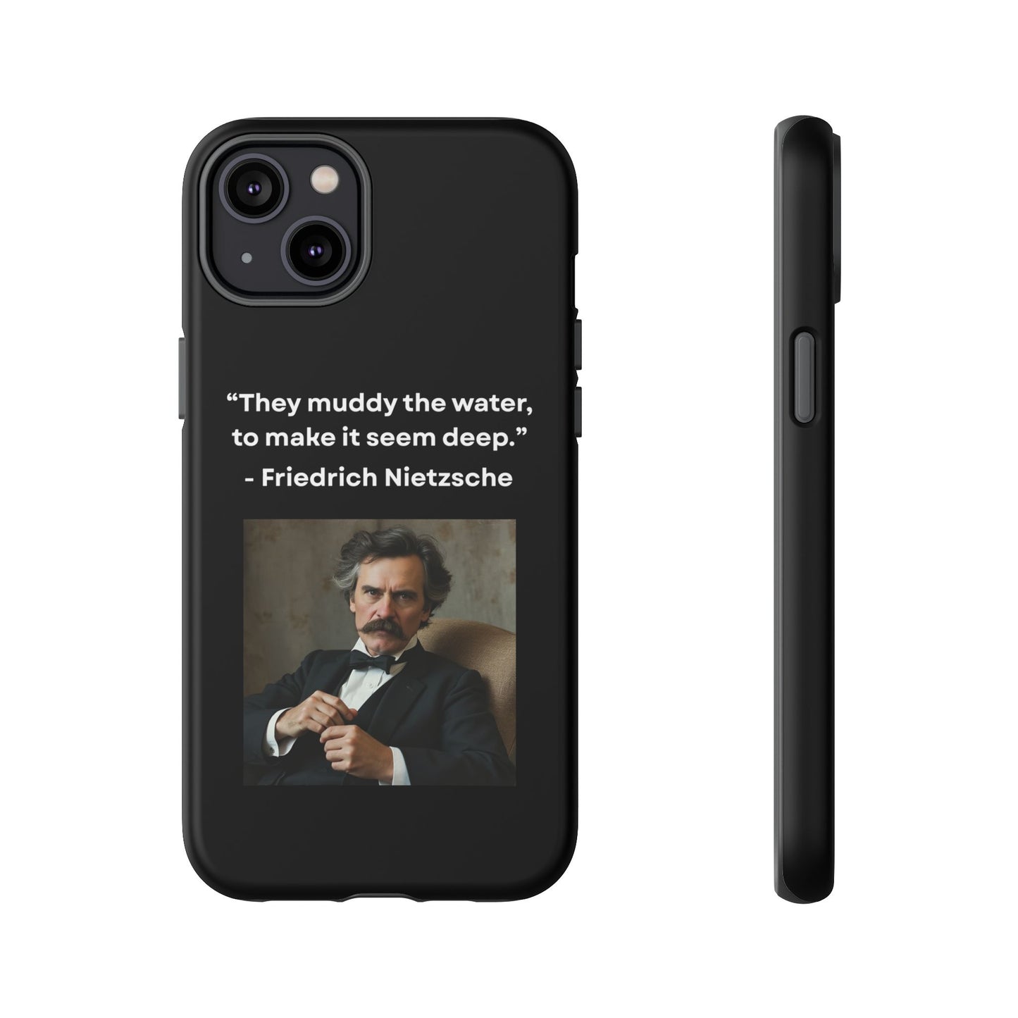 “False Depth” – Friedrich Nietzsche Quote Tough Phone Case