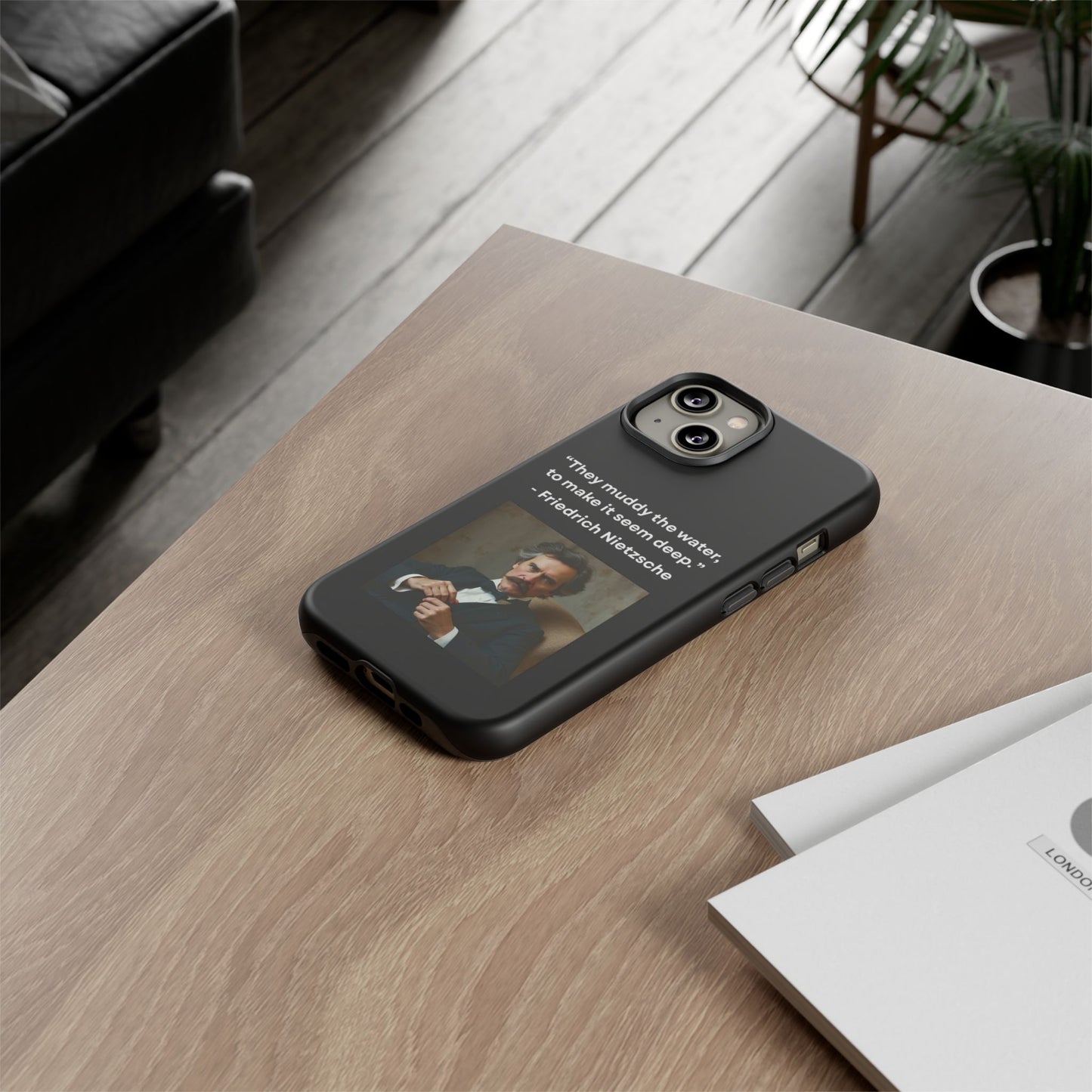 “False Depth” – Friedrich Nietzsche Quote Tough Phone Case