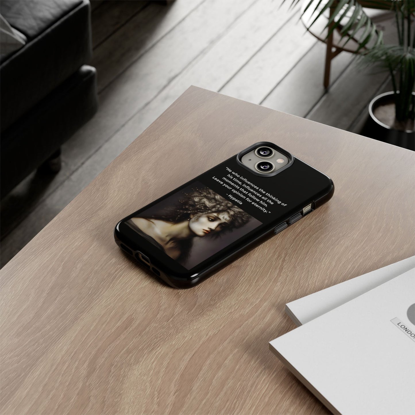 “Leave Your Mark” – Hypatia Quote Tough Phone Case