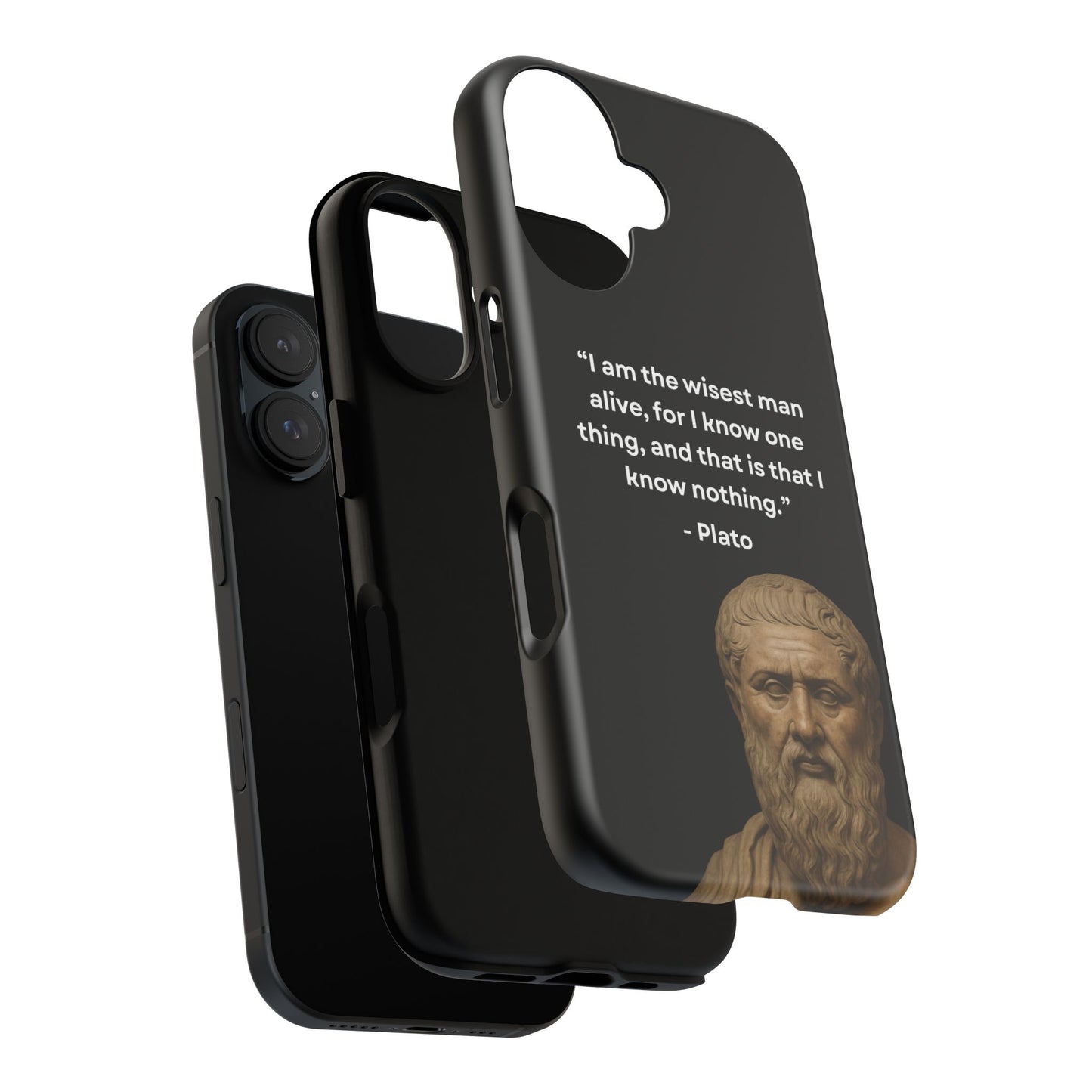 "Know Nothing, Own Wisdom" – Plato Tough Phone Case