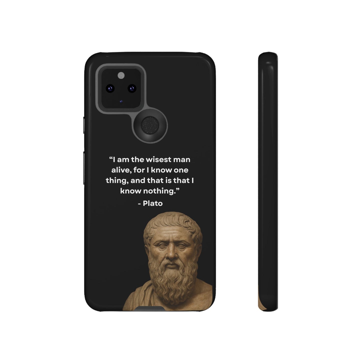 "Know Nothing, Own Wisdom" – Plato Tough Phone Case