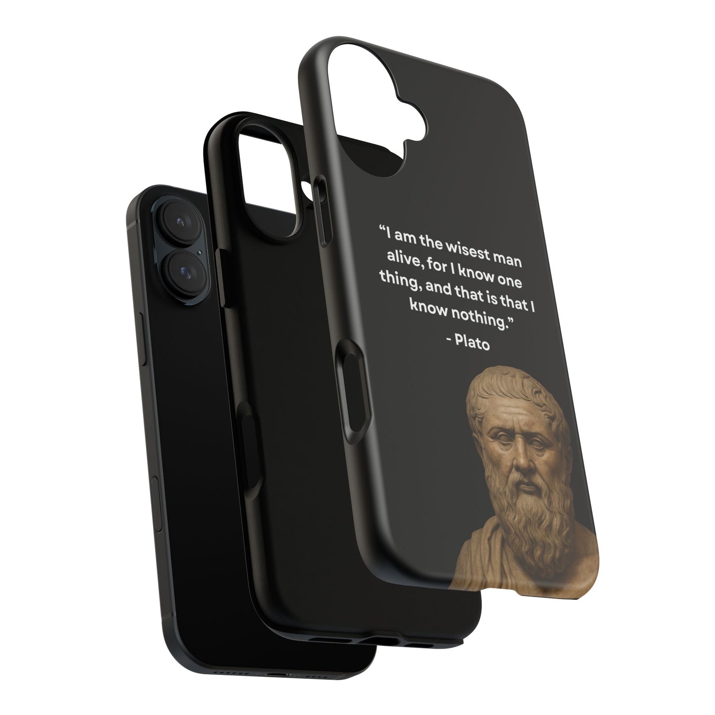 "Know Nothing, Own Wisdom" – Plato Tough Phone Case