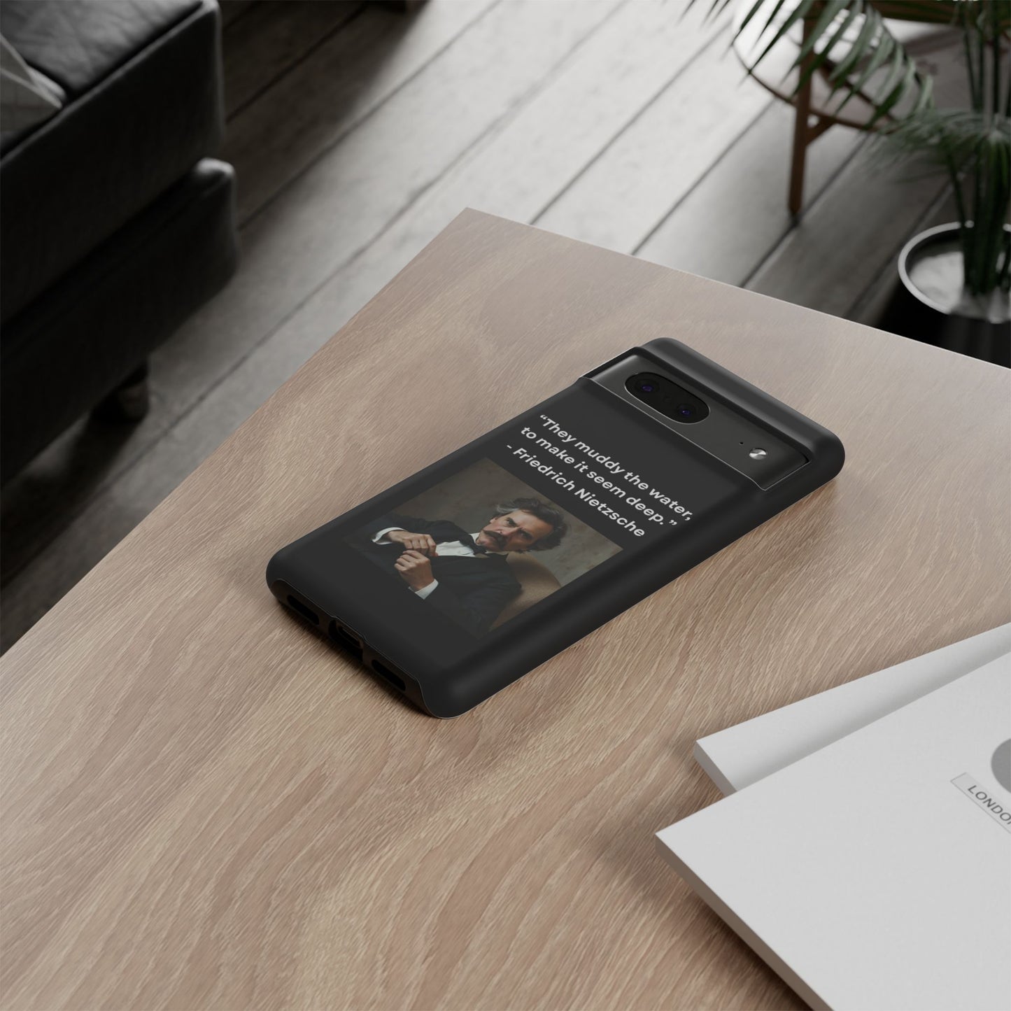 “False Depth” – Friedrich Nietzsche Quote Tough Phone Case