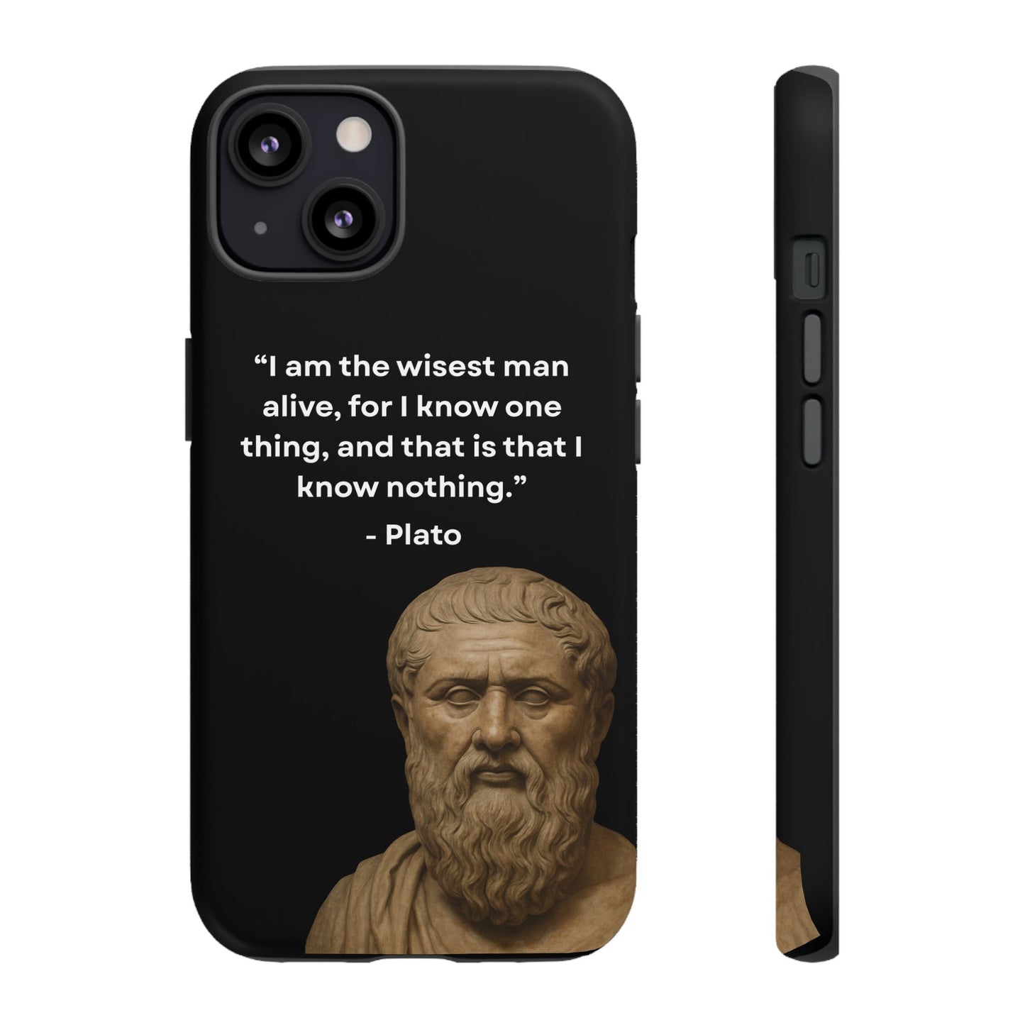 "Know Nothing, Own Wisdom" – Plato Tough Phone Case