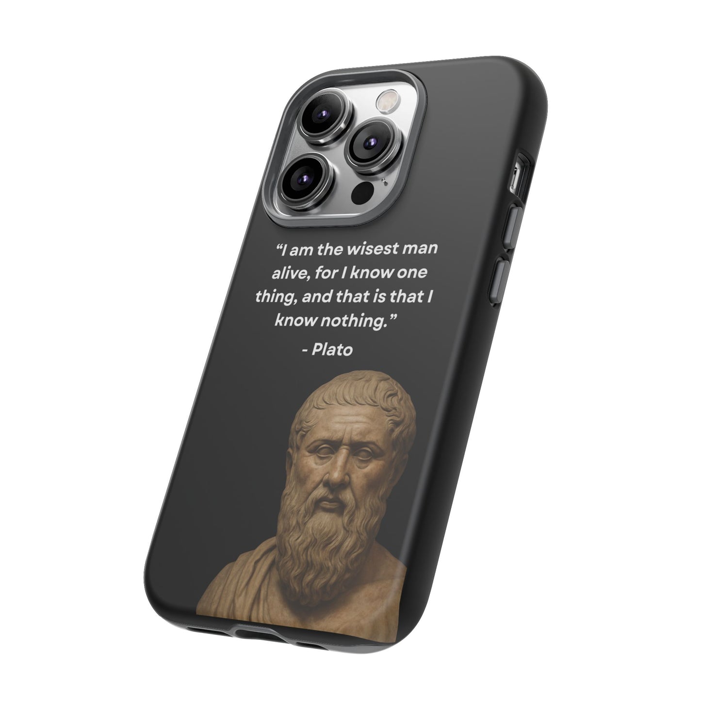 "Know Nothing, Own Wisdom" – Plato Tough Phone Case
