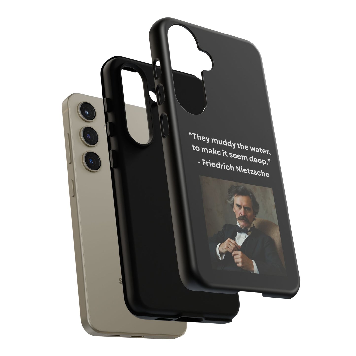 “False Depth” – Friedrich Nietzsche Quote Tough Phone Case