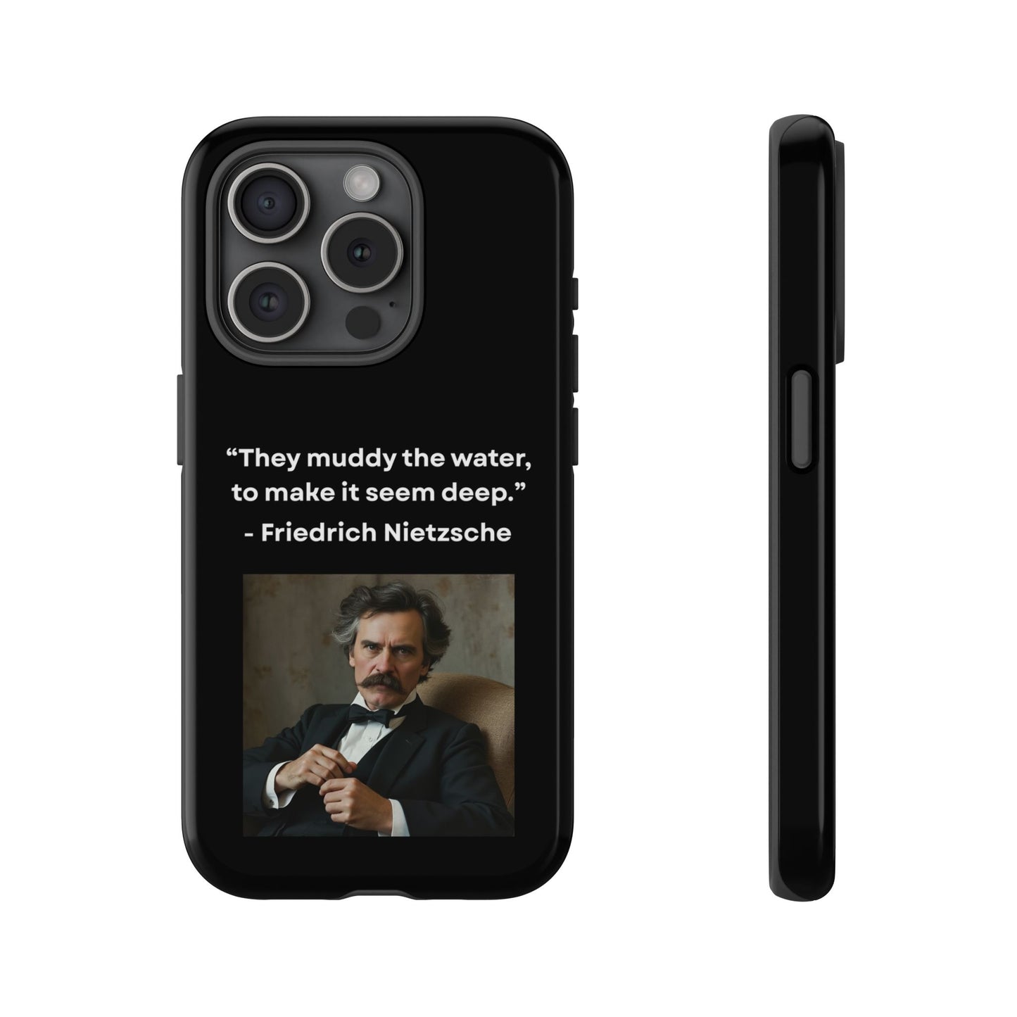 “False Depth” – Friedrich Nietzsche Quote Tough Phone Case