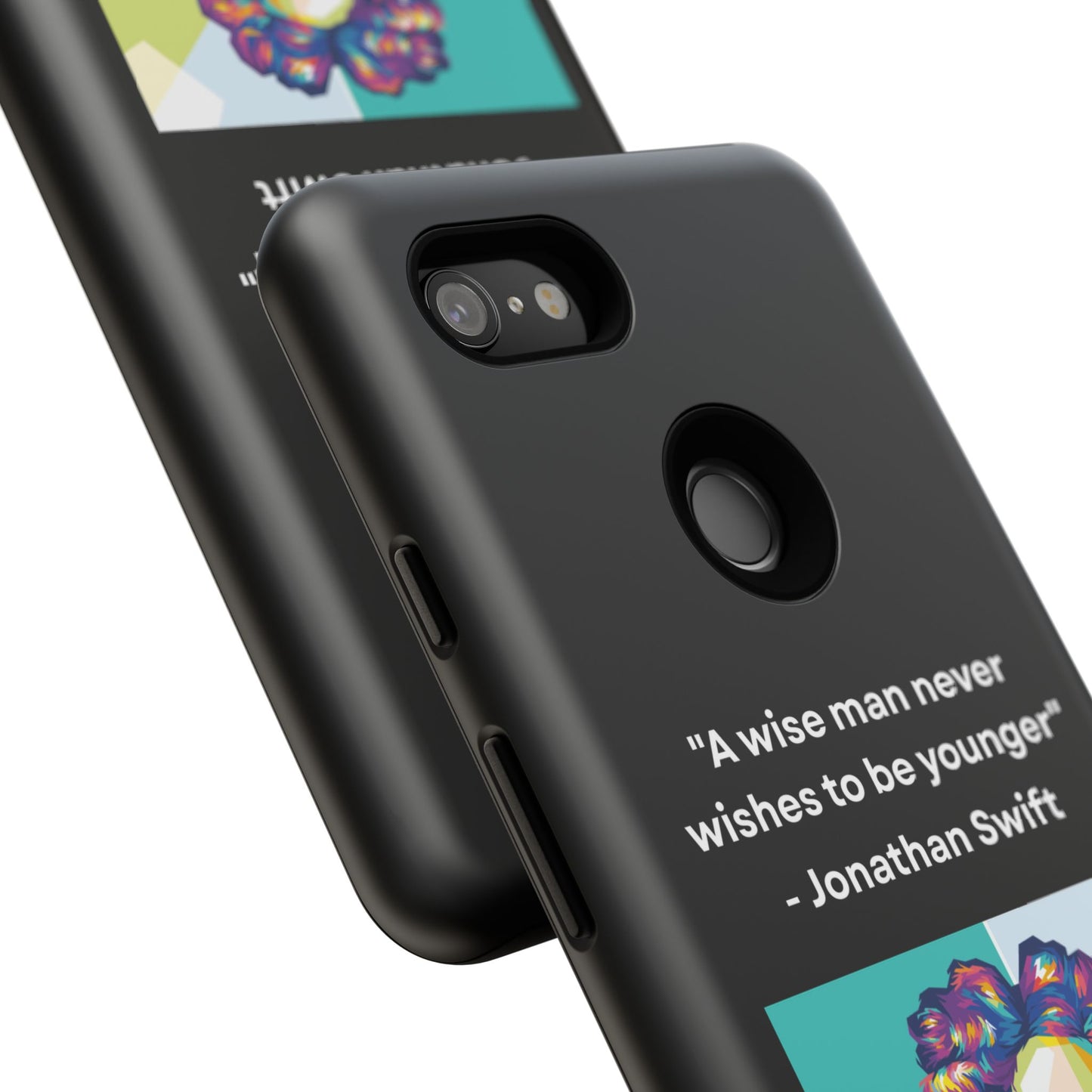 “Wisdom Over Youth” – Jonathan Swift Quote Tough Phone Case