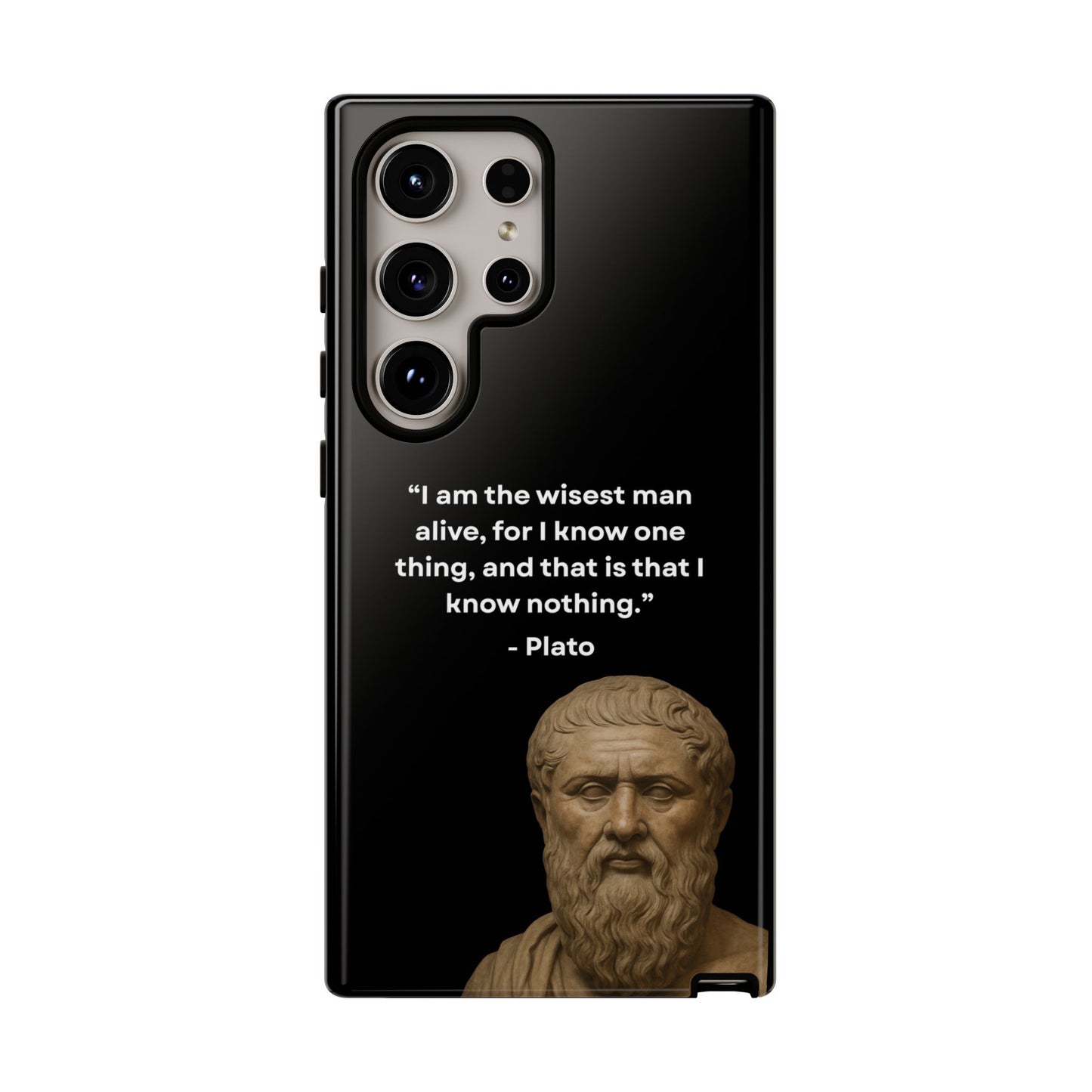 "Know Nothing, Own Wisdom" – Plato Tough Phone Case