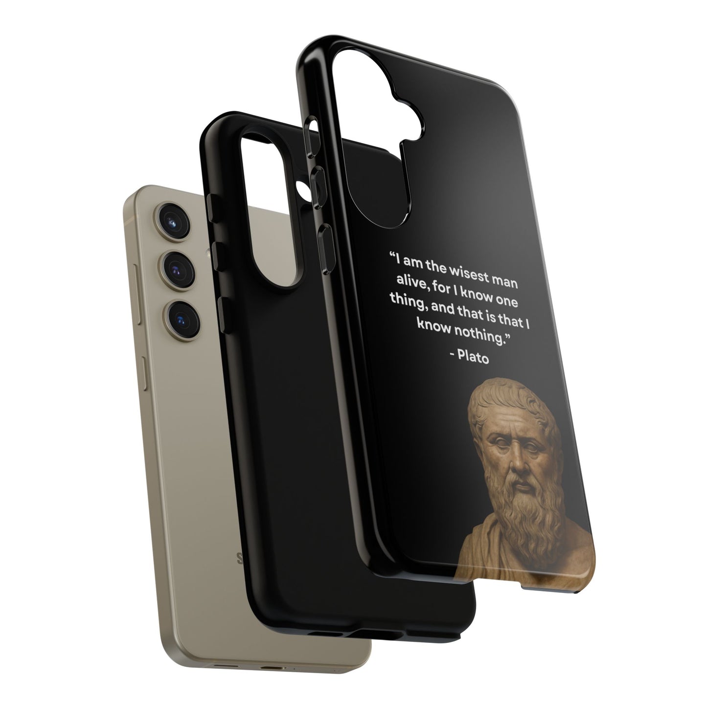 "Know Nothing, Own Wisdom" – Plato Tough Phone Case