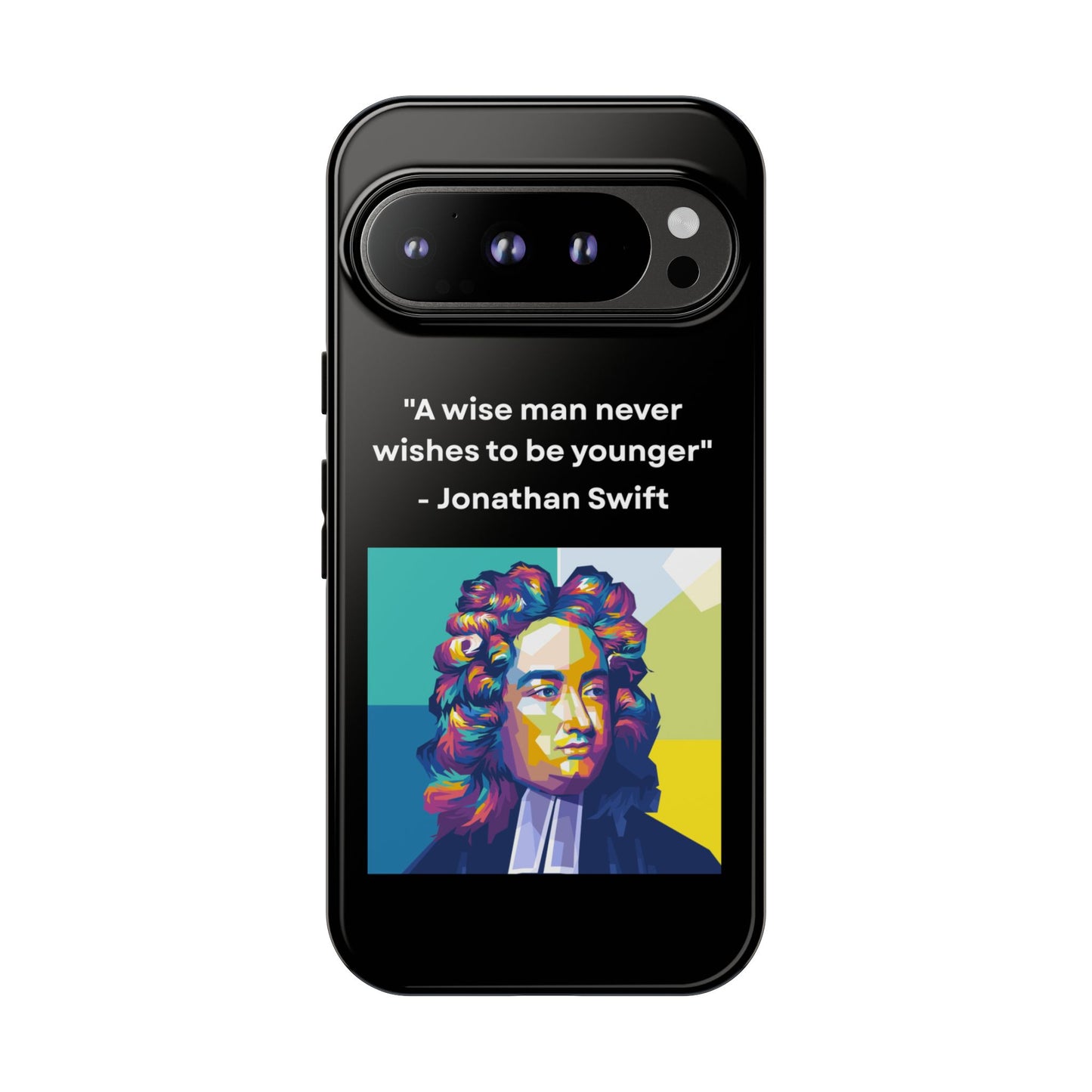 “Wisdom Over Youth” – Jonathan Swift Quote Tough Phone Case