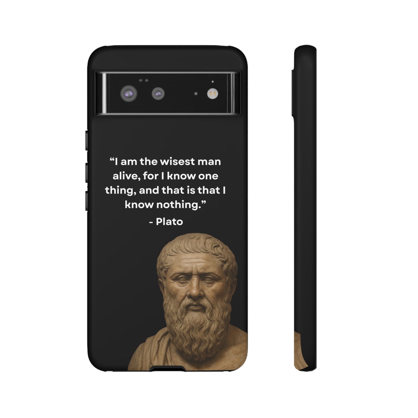 "Know Nothing, Own Wisdom" – Plato Tough Phone Case
