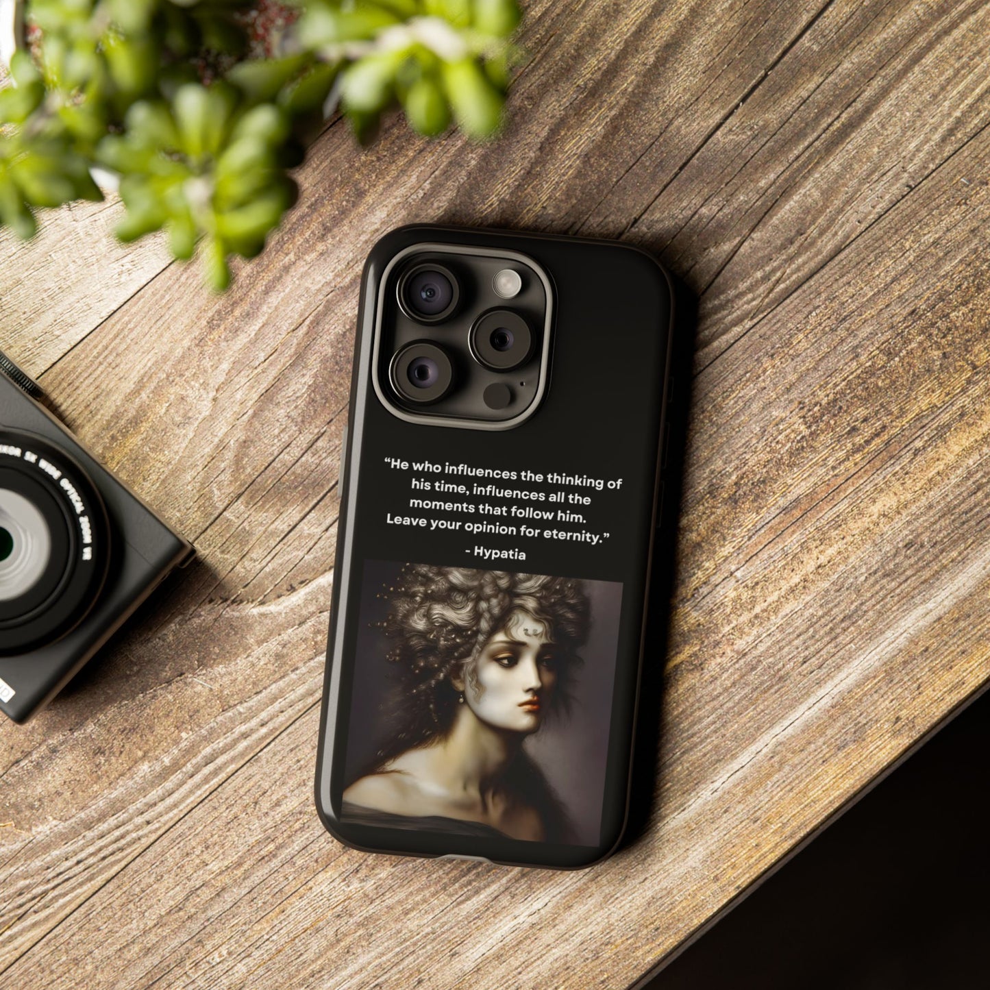 “Leave Your Mark” – Hypatia Quote Tough Phone Case