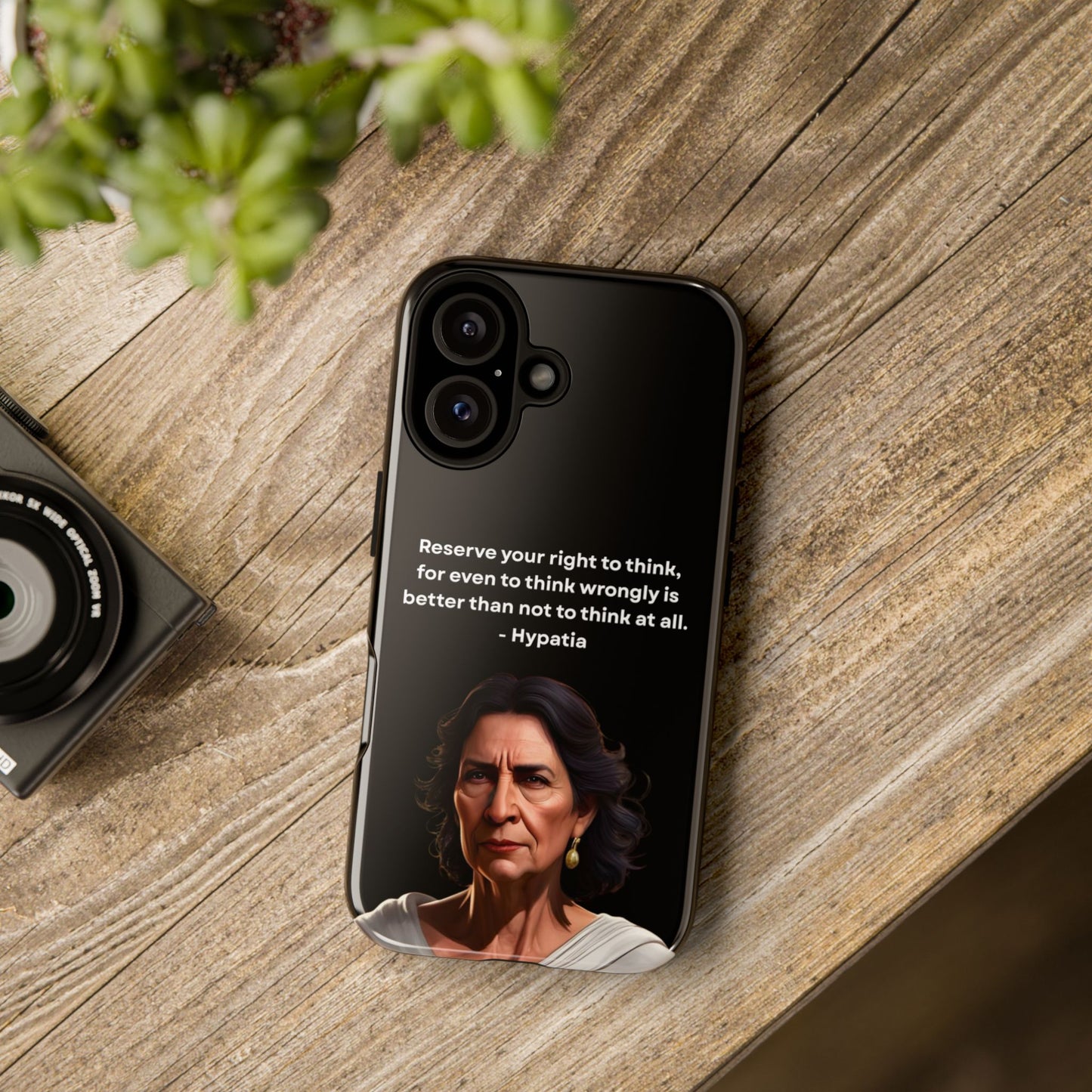 “Think Boldly” – Hypatia Quote Tough Phone Case