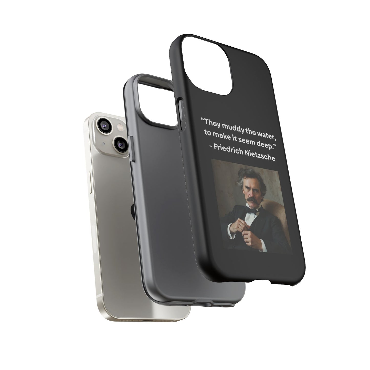 “False Depth” – Friedrich Nietzsche Quote Tough Phone Case