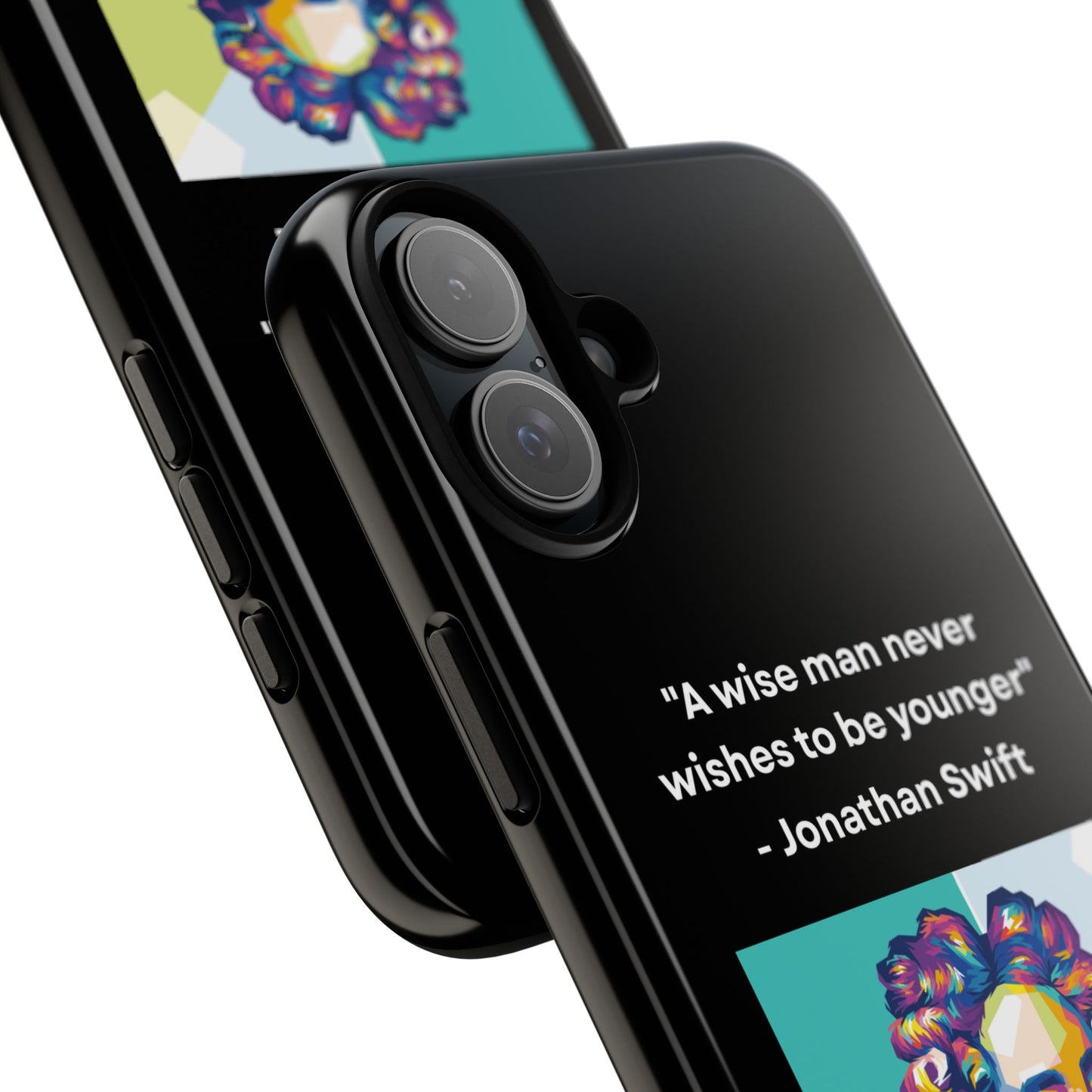 “Wisdom Over Youth” – Jonathan Swift Quote Tough Phone Case