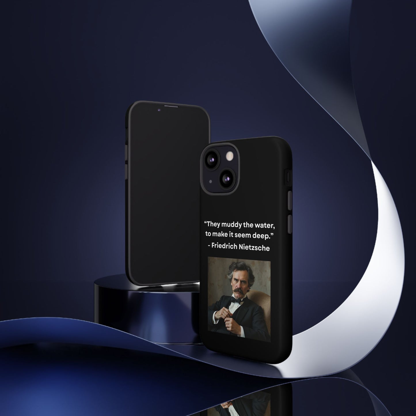 “False Depth” – Friedrich Nietzsche Quote Tough Phone Case