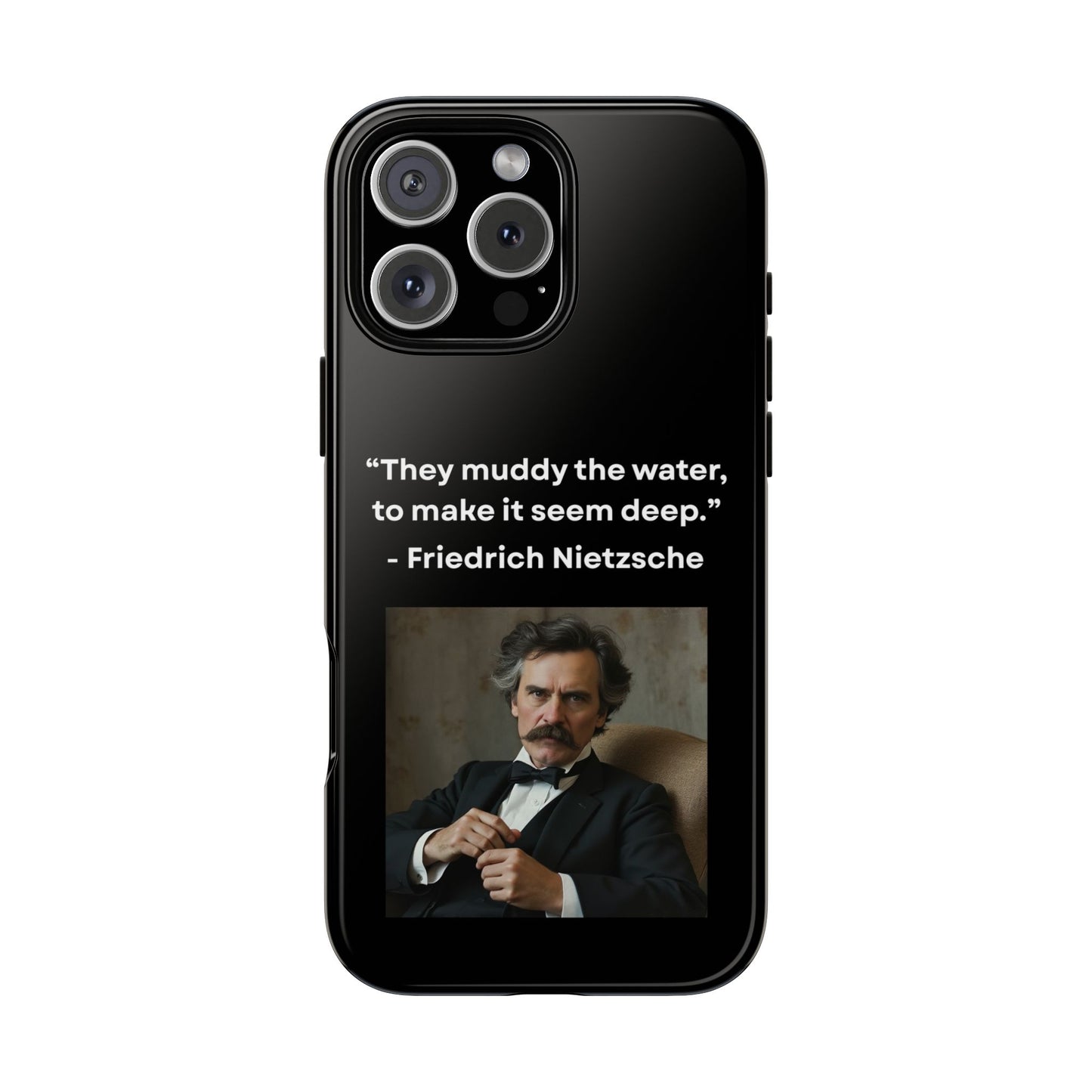 “False Depth” – Friedrich Nietzsche Quote Tough Phone Case